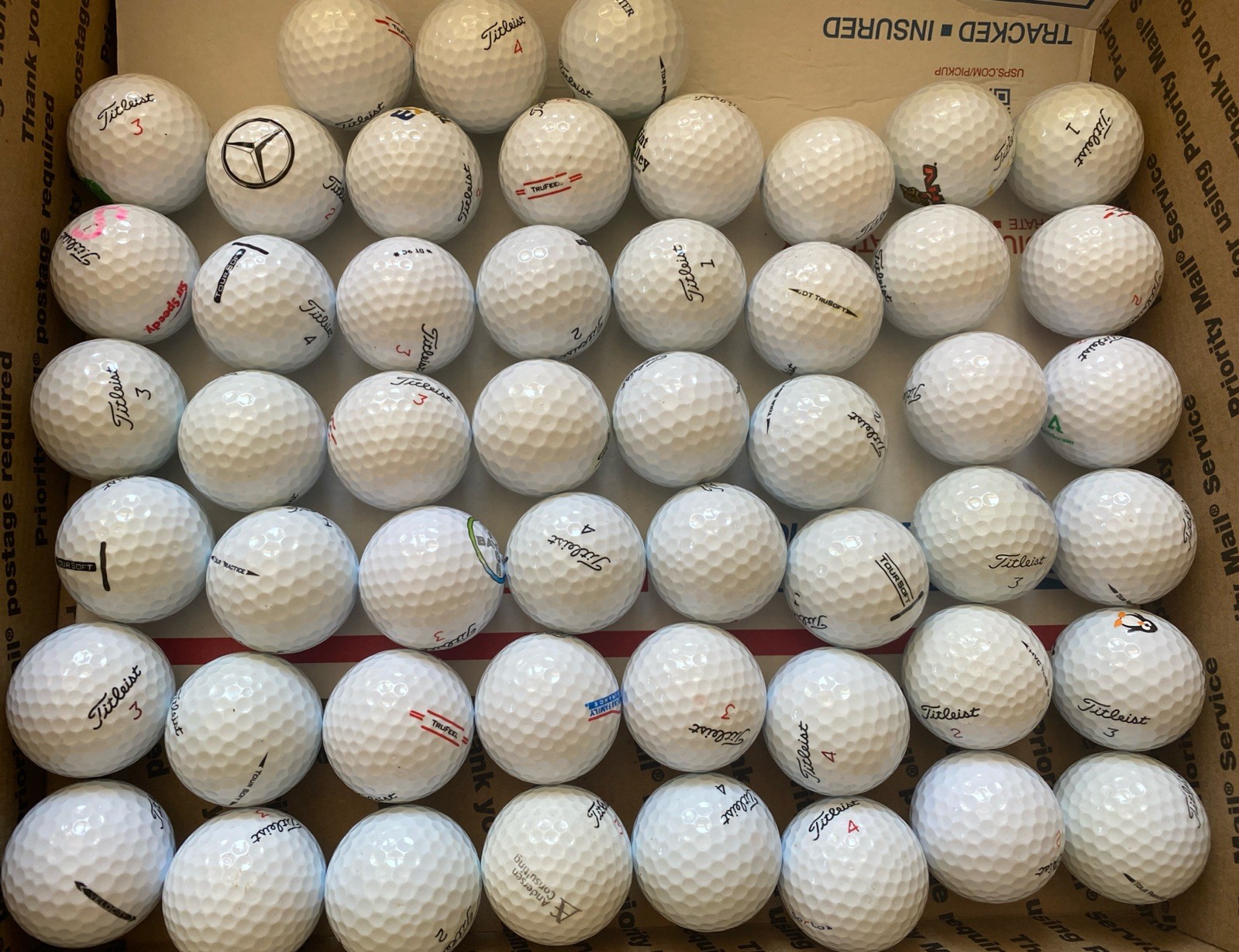 ⛳ 50+1  TITLEIST  MIX MODEL AAAA CERT PRE-OWNED GOLF BALLS PREMIUM ✅FAST SHIPING