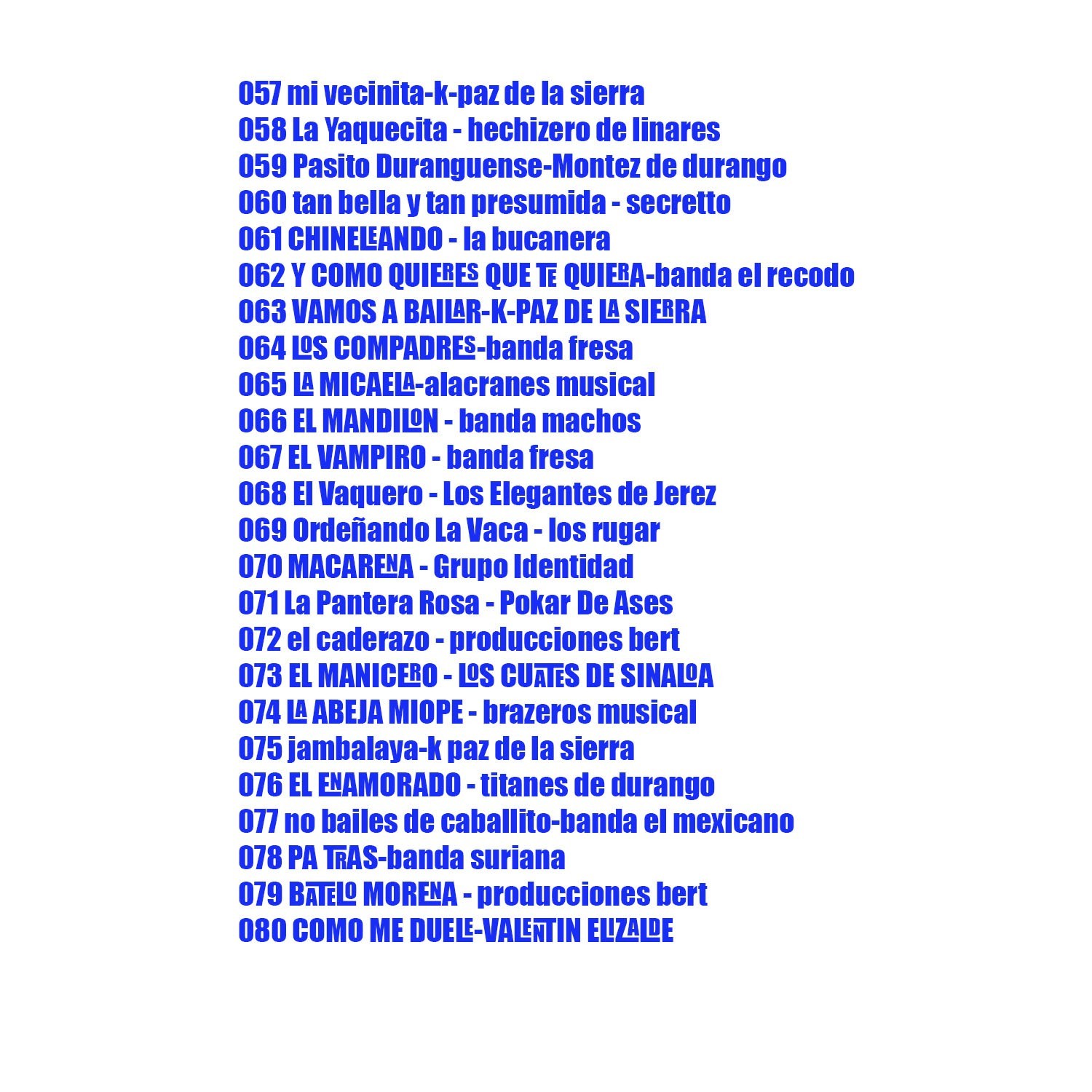 15# bandas fiesteras MP3 CD CON 100 exitos