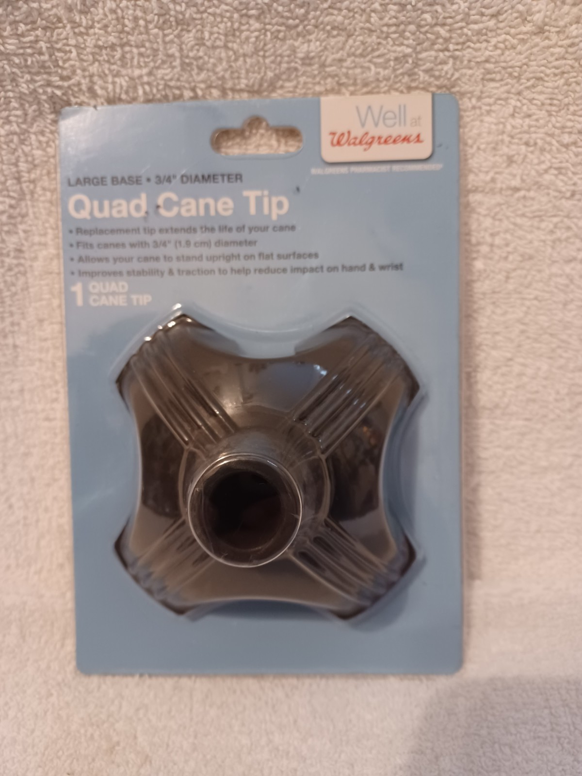 CANE TIP / SELF STANDING Base Replacement For Most Canes. B-30