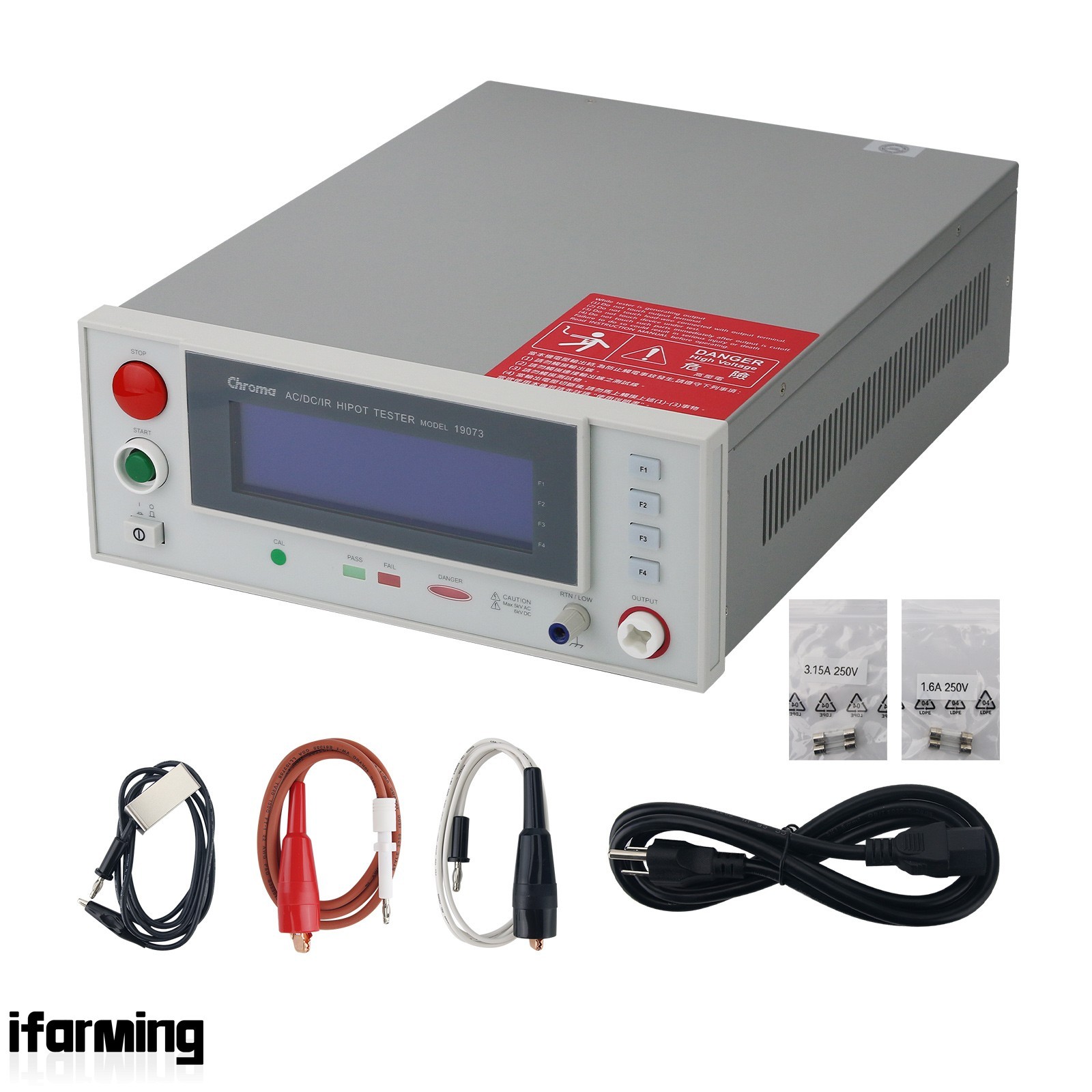 Chroma 19073 1-CH AC/DC/IR HIPOT Tester 3-in-1 AC DC Hipot Tester Measurement