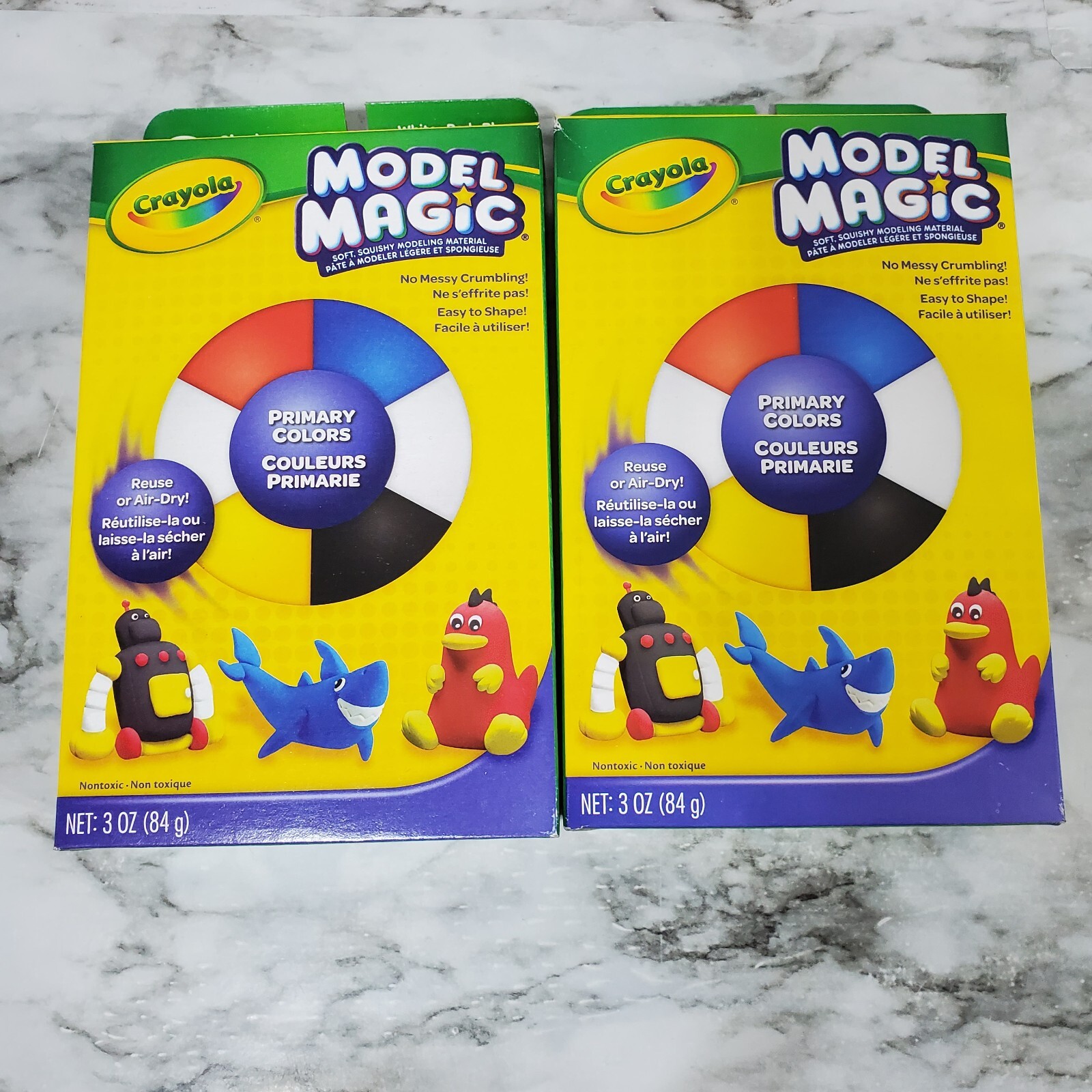 Crayola Model Magic 3 Ounces Primary Colors 6 Individual Packs- Lot of 2