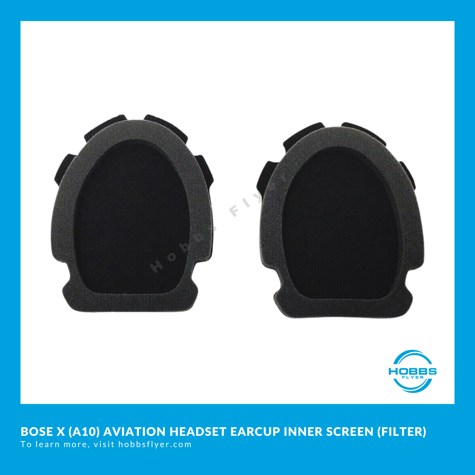 Replacement inner earcup Foam Filter Inserts Cushion for Bose X Aviation Headset