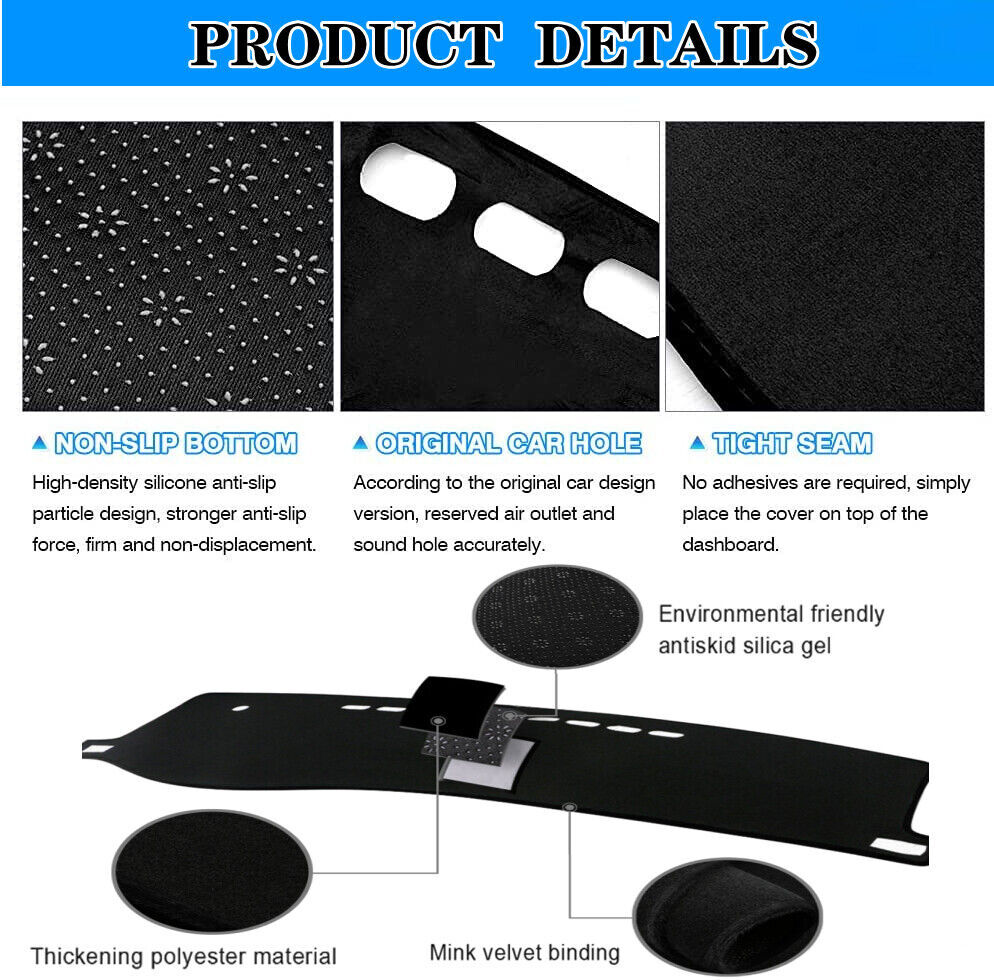 DashMat Dash Cover Mat Car Interior Pad Dashboard For Honda Civic 2016-2021