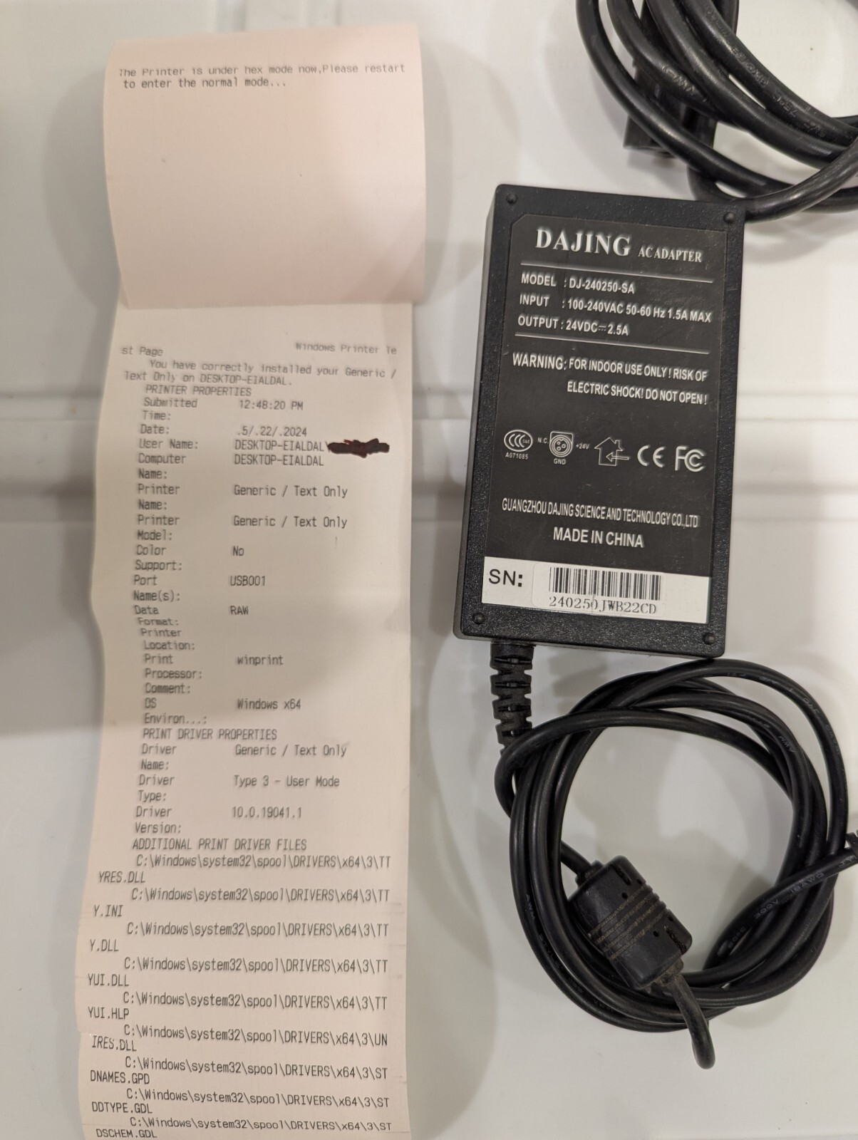 ZJiang Thermal Receipt Printer TX-8320