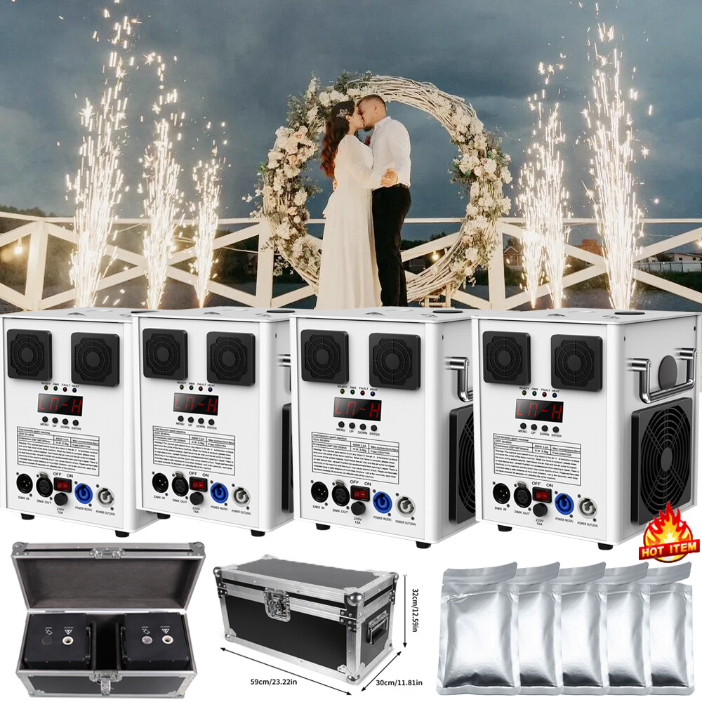 700W Cold Spark Machine Firework Machine Stage Effect DJ Show Wedding  & Remote