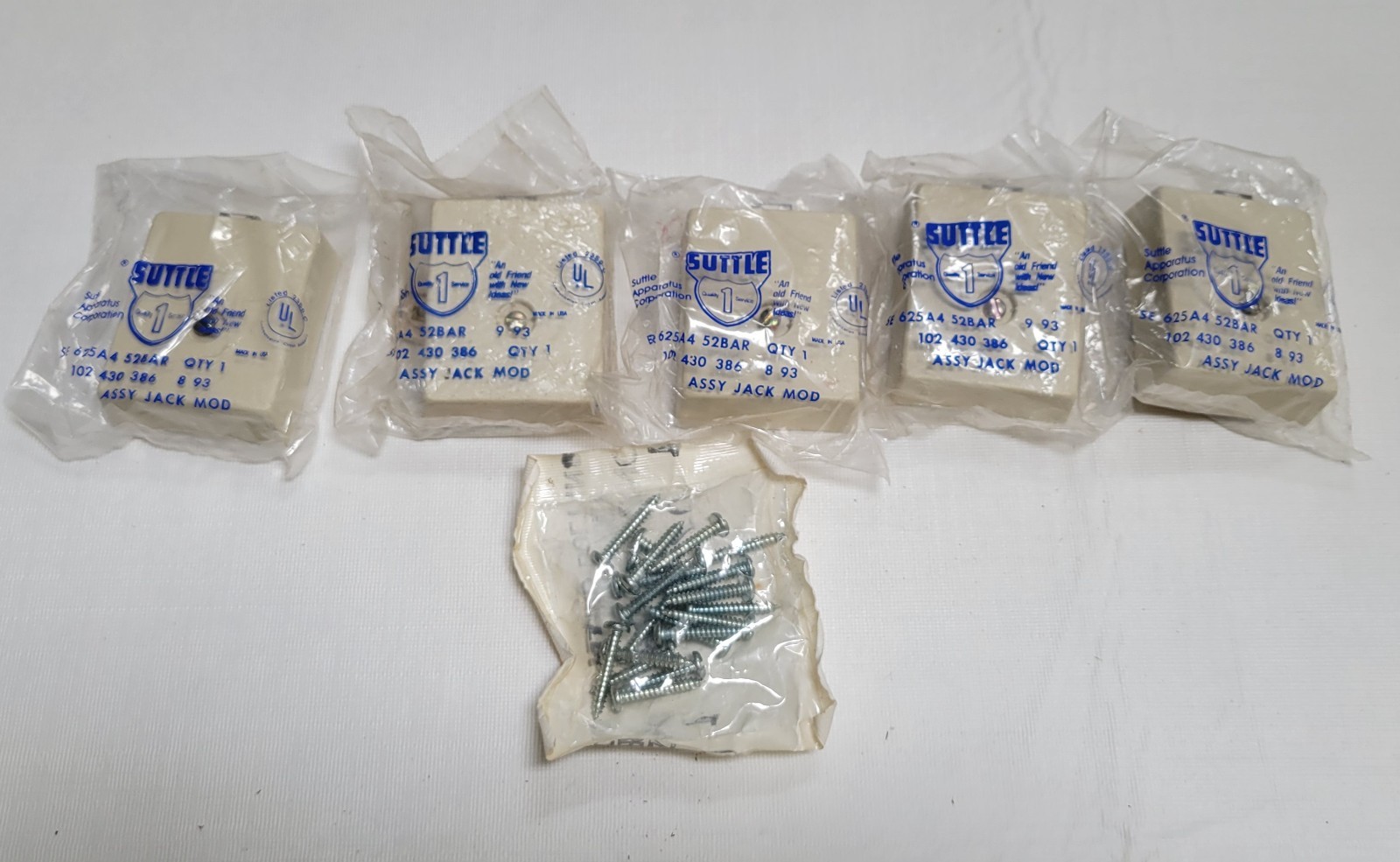 Lot of 5 Suttle SE-625A4 Assy Mod Jacks Block Conn SEALED