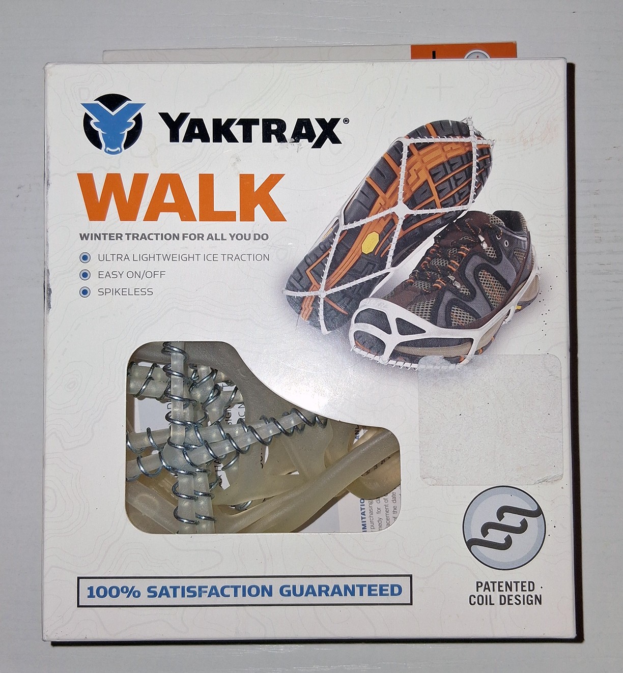 Yaktrax Winter Traction For Your Shoes, Size Large.