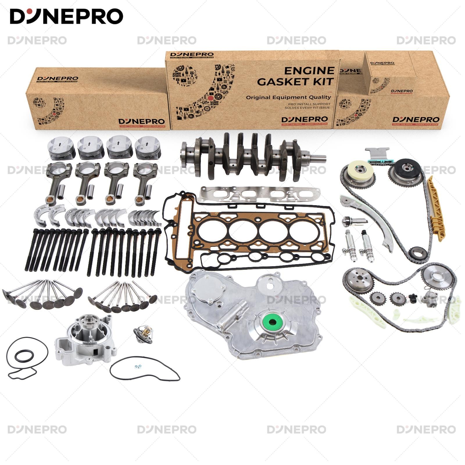 LE5 Complete Engine Rebuild Kit Oil/Water Pump For Chevrolet Malibu Equinox 2.4L