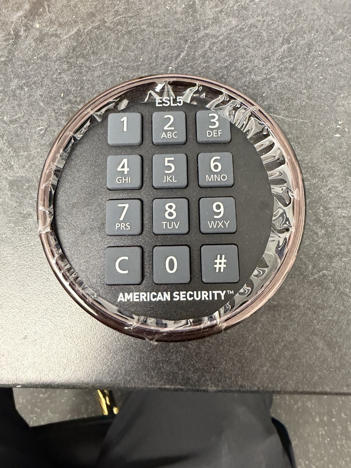 Amsec - ESL5 - Illuminated Electronic Pivot Safe Lock Kit (Dial & Lock) - Chrome