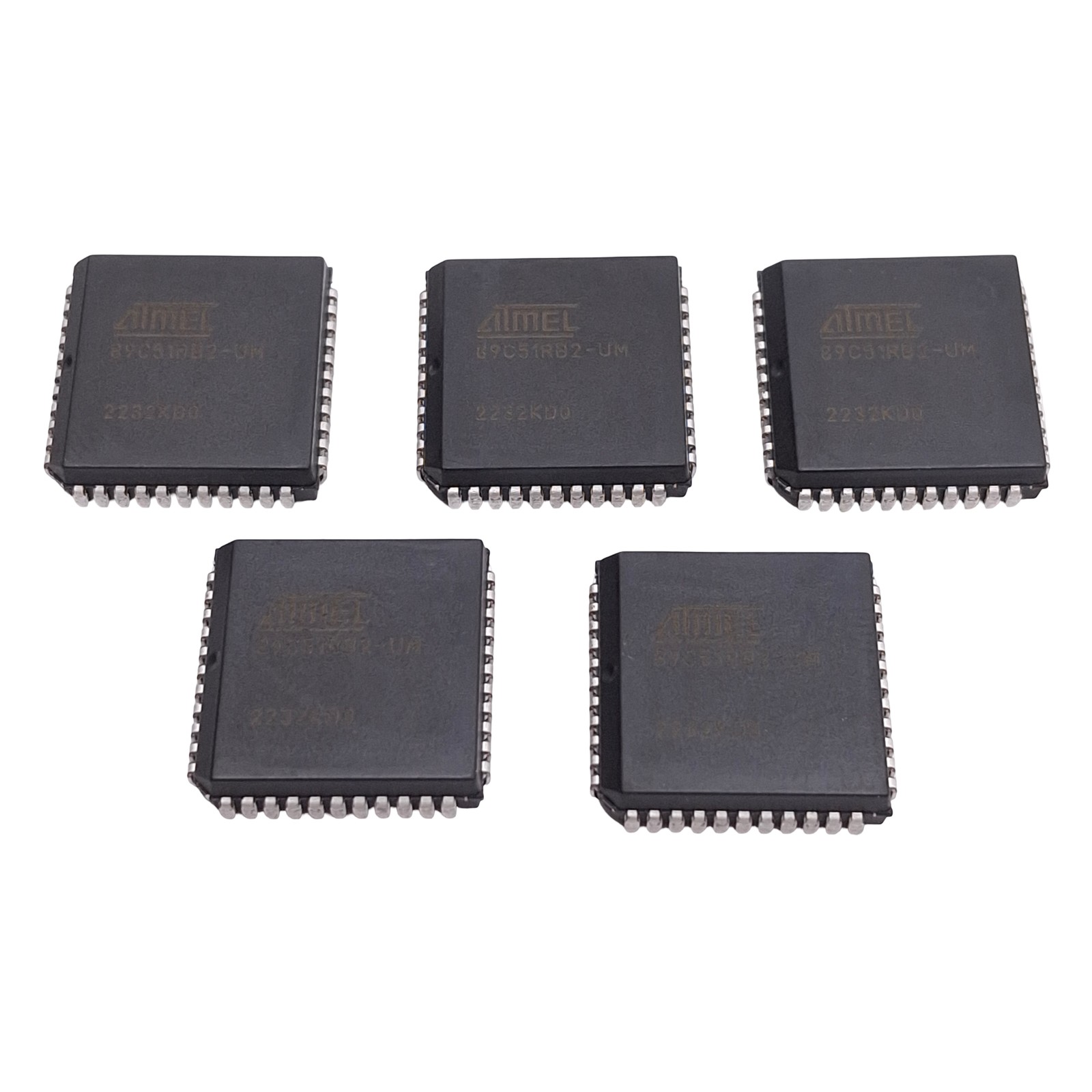 Lot of 5 Atmel 89C51RB2-UM Microcontroller 8-Bit, 16kB Flash, 1024B XRAM, 32 I/O