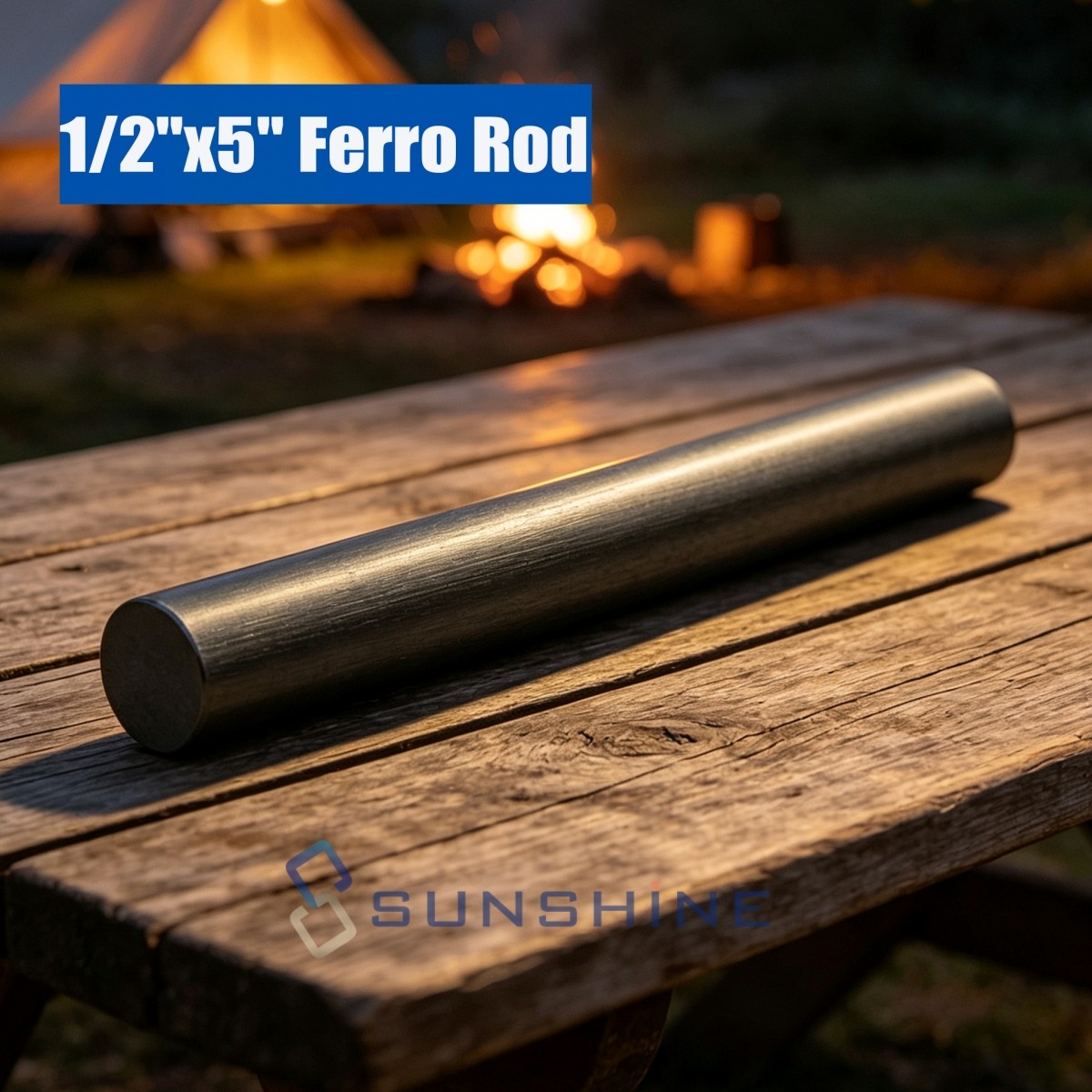 Fire Starter Flint Steel Striker Survival Magnesium Ferro Rod Camping Outdoor