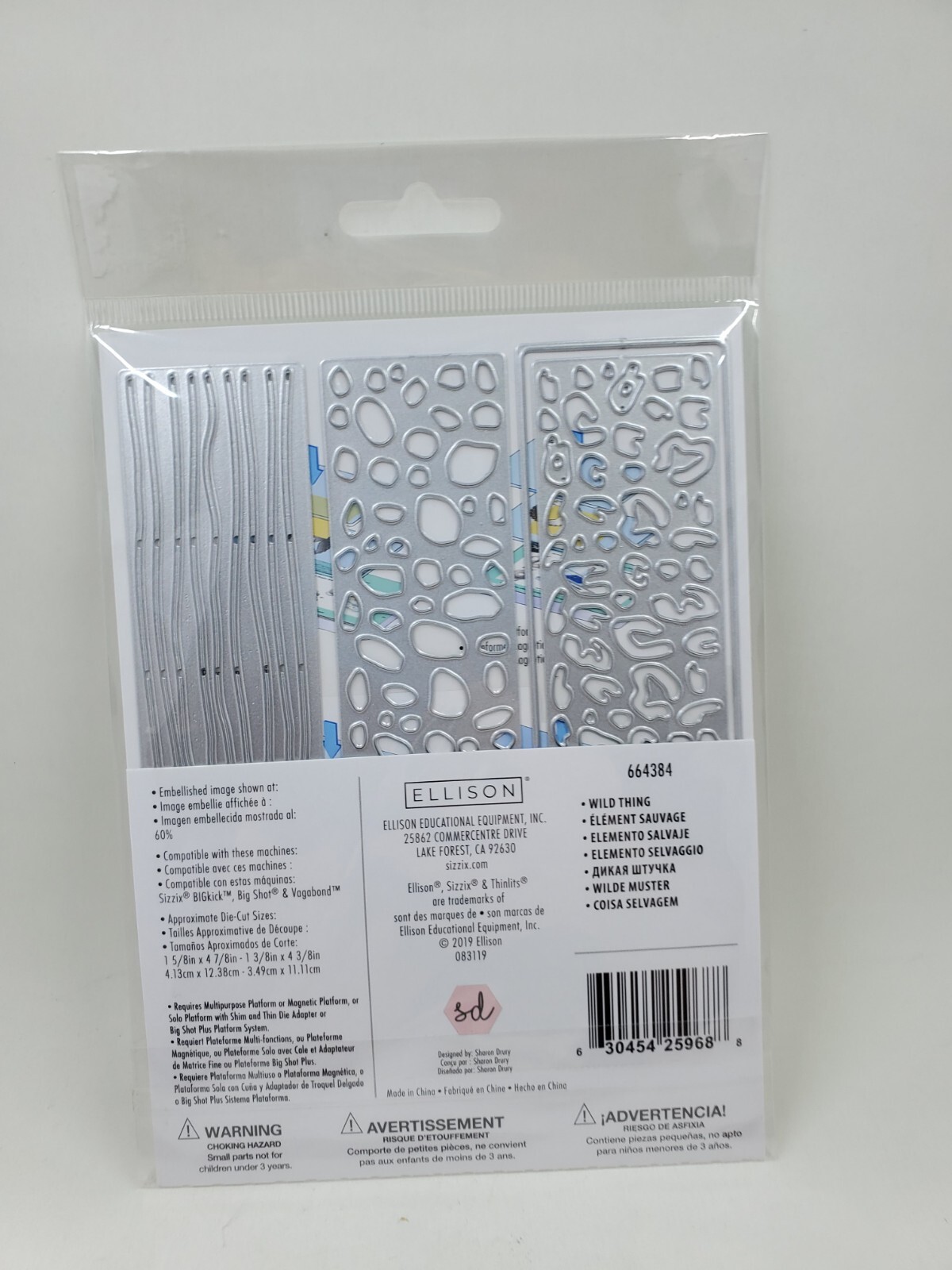 SI1 Wild Thing Sizzix Thinlits Thin Metal Die Set 664384 NEW!