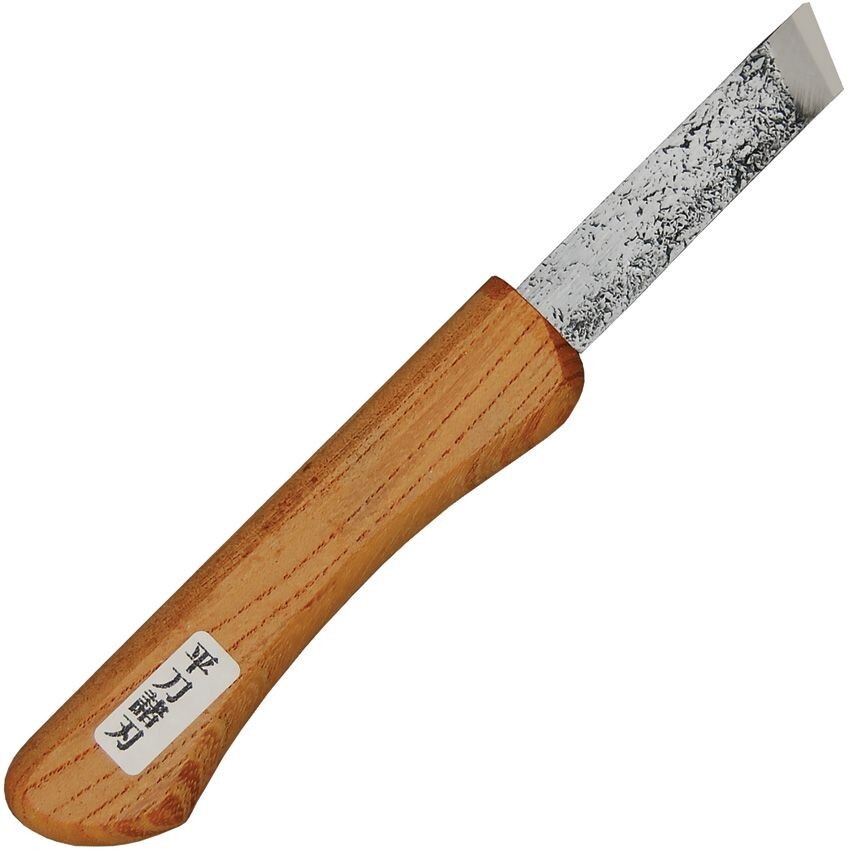 Mikihisa Mikikichan Carving Fixed Knife 2.25 Stainless Blade Wood Handle MIKA072