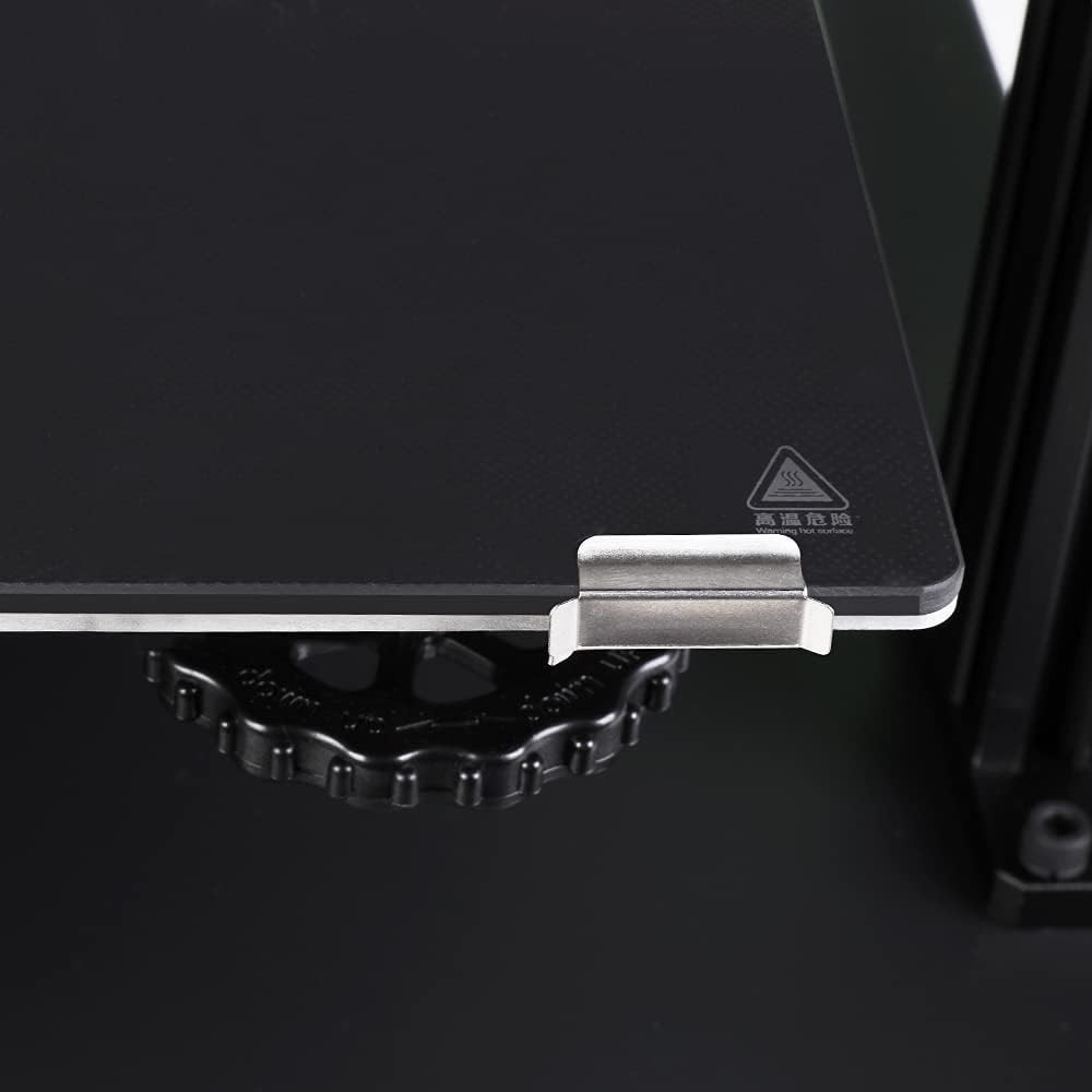 Lightweight Stainless Steel Clips for 3D Printer Heated Beds - 7mm Compatibility