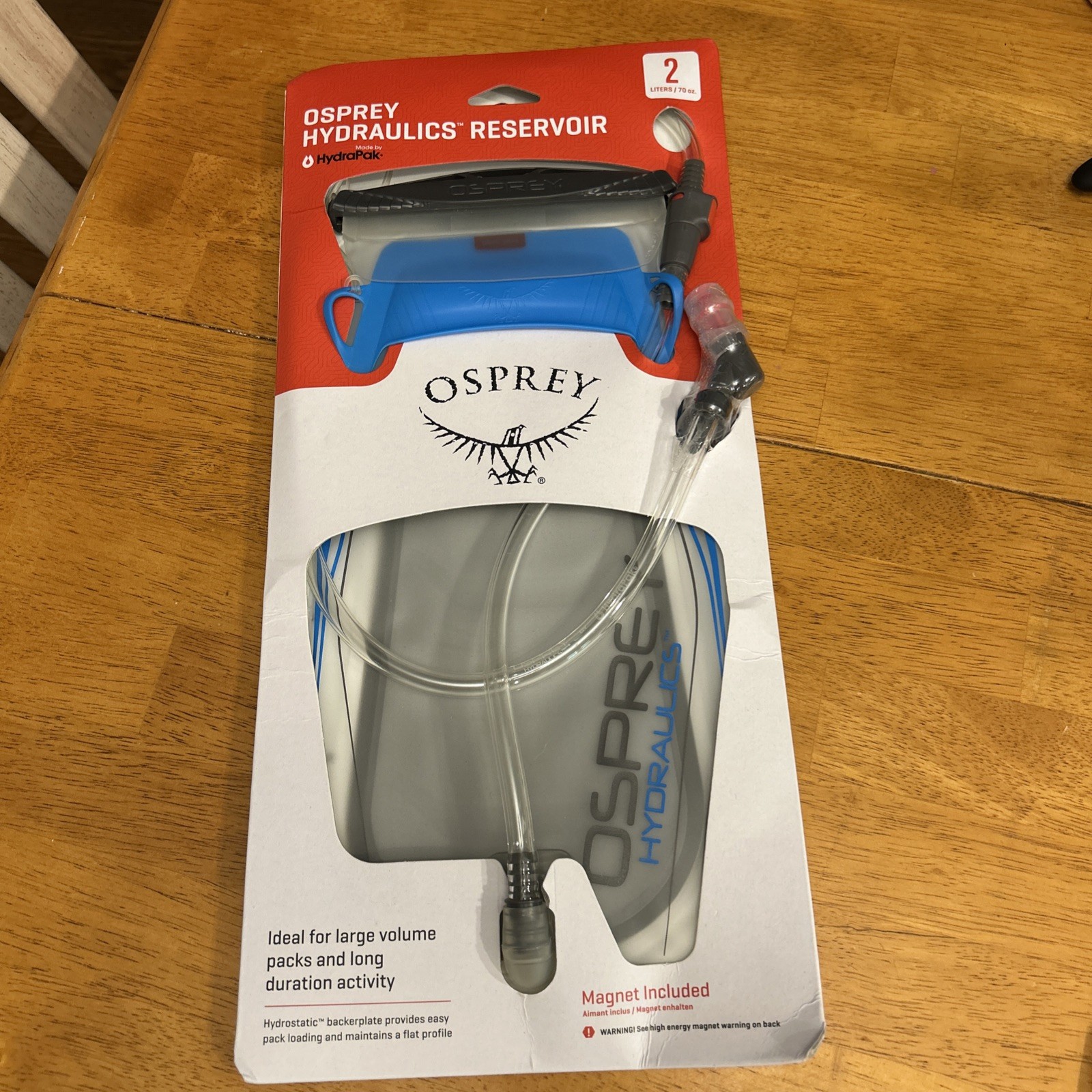 Osprey Hydraulics 2L Backpack Water Reservoir with Bite Valve NEW