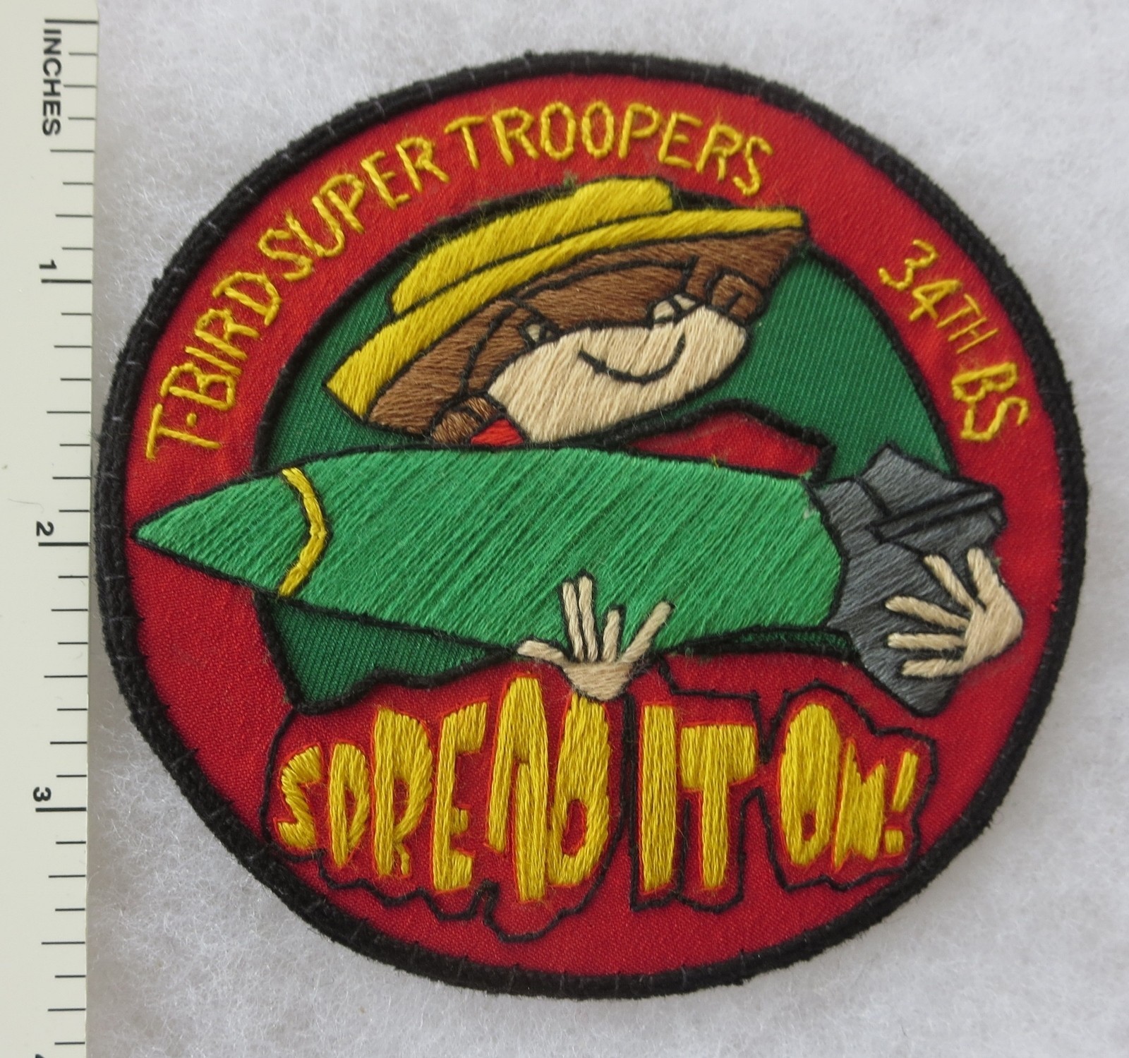 34th BOMB SQUADRON SUPER TROOPERS US AIR FORCE PATCH Custom Made for VETERANS