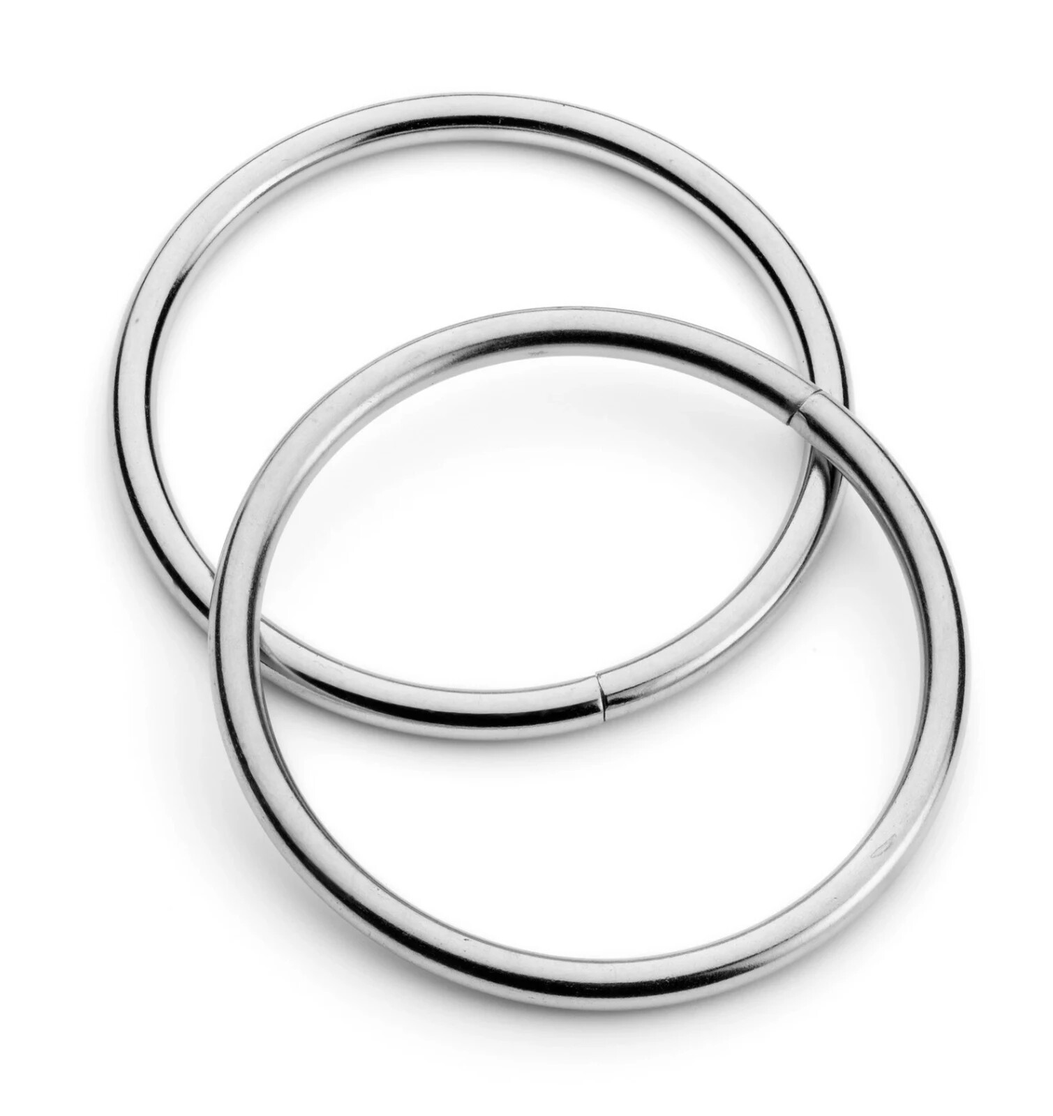 10 pieces ~ Steel Metal "O" Rings Welded  2" x 1/8" Thick