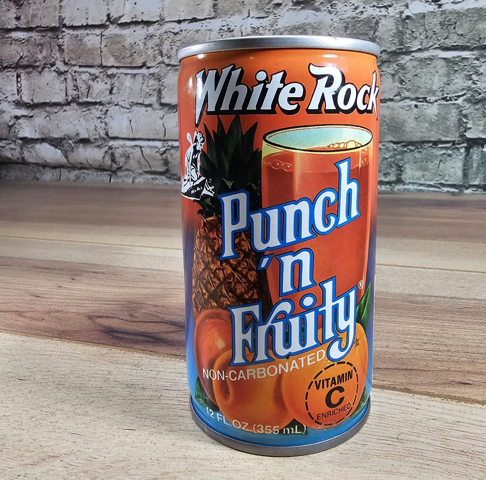 White Rock Punch N' Fruity Steel Soda Pop Can