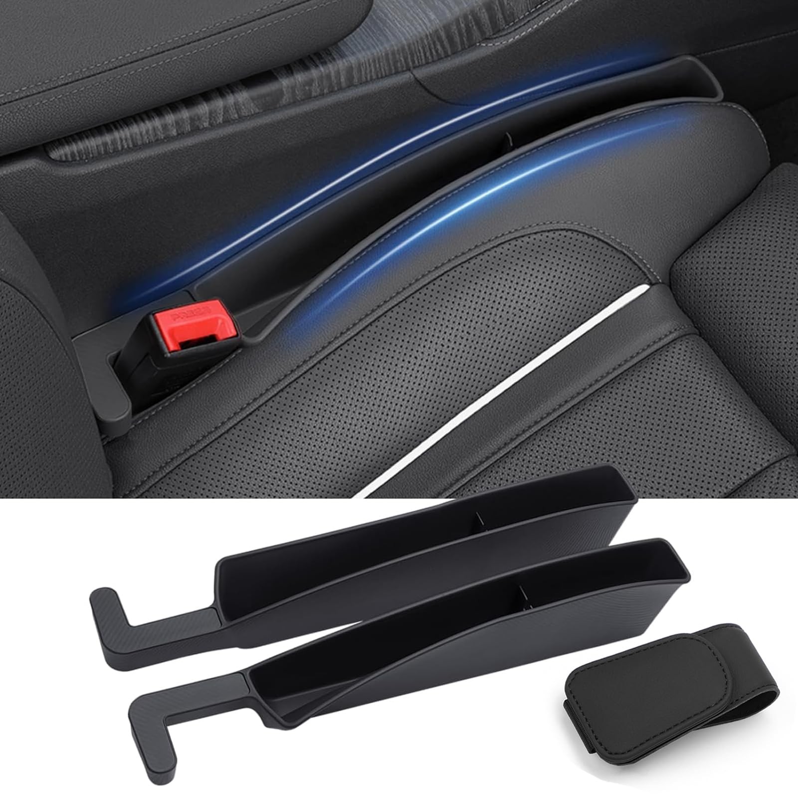 Edotim Car Seat Gap Filler, Seat Gap Organizer with Phone Holder, Car Seat Ac...
