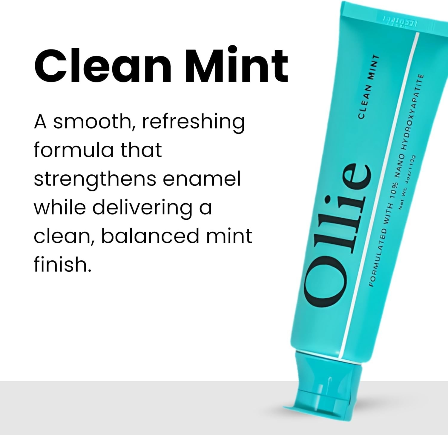 Ollie 10% Nano Hydroxyapatite Toothpaste 4oz - Fluoride Free Sensitive Whitening