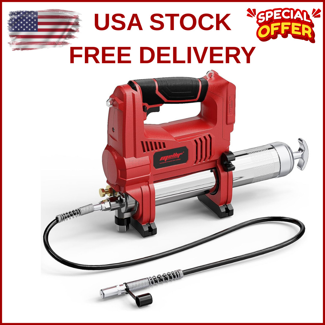 Power Grease Gun Compatible with Milwaukee 18V Battery (Tool ONLY), 10,000 PSI,