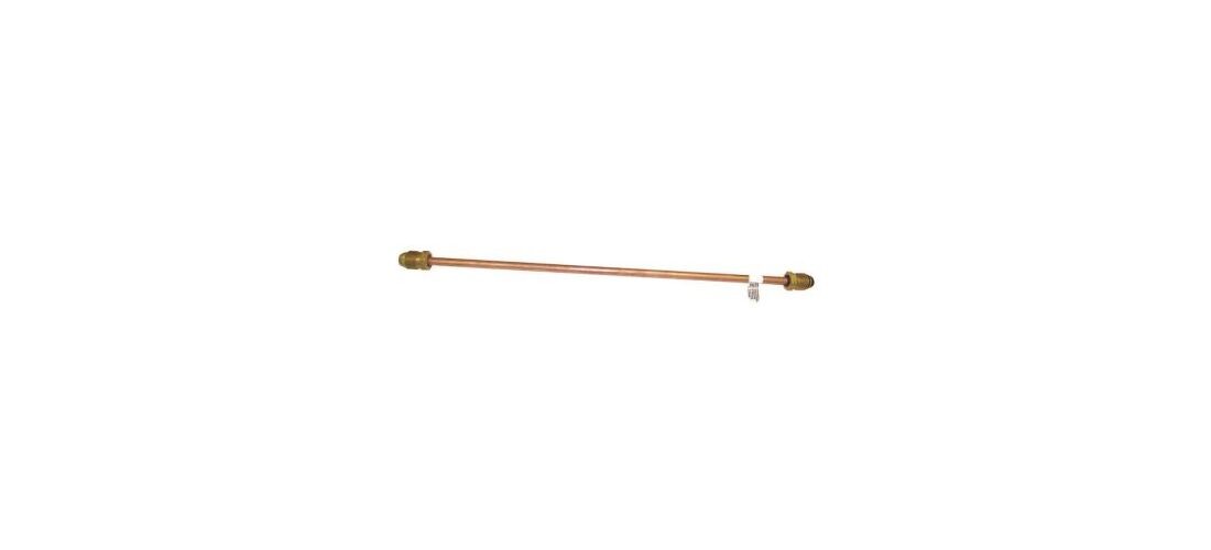 ME1600D 20" Dielectric Copper Pigtail POL x POL 1/4" Tube Short Nipple
