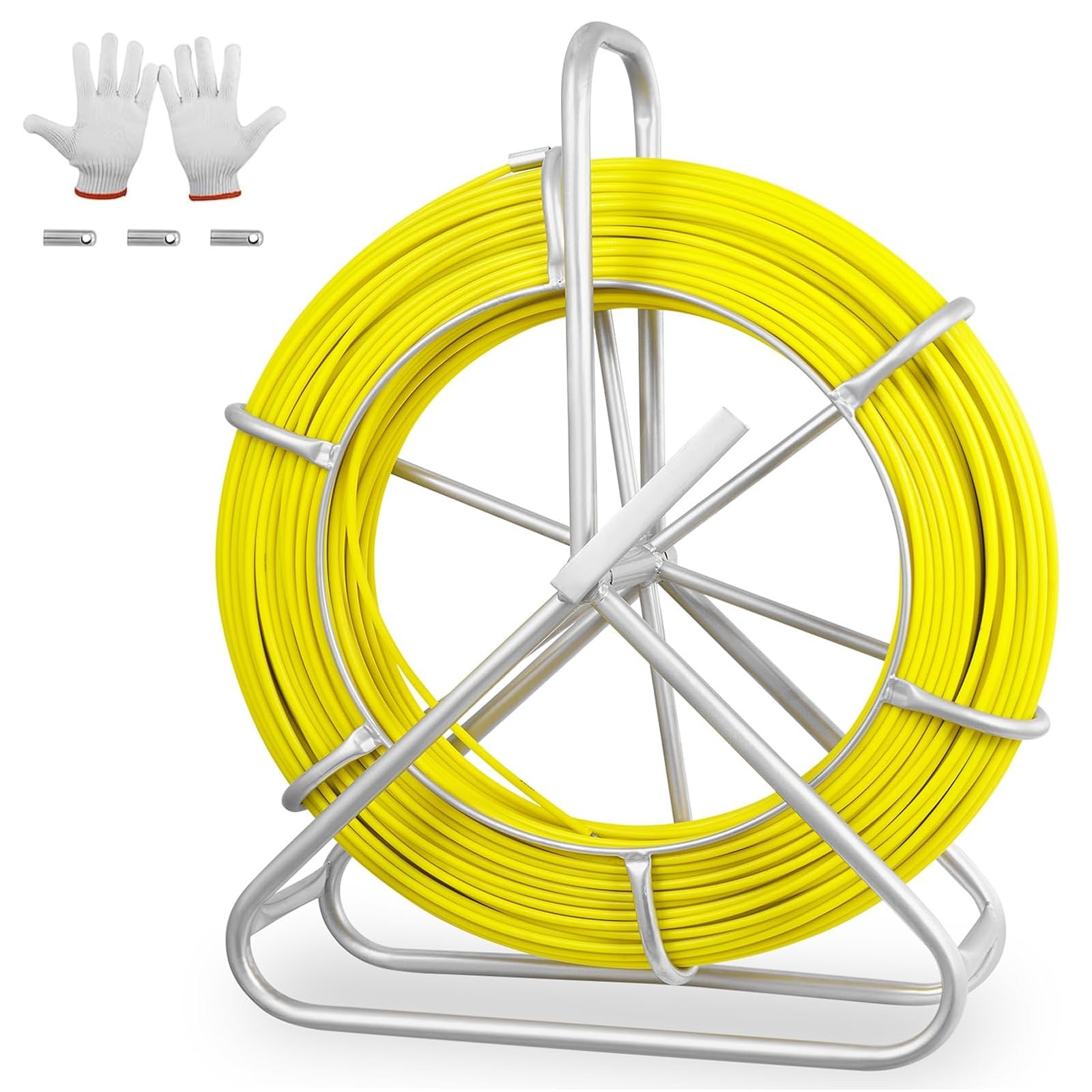 Fish Tape Fiberglass 500FT 1/4in Duct Rodder Wire Puller