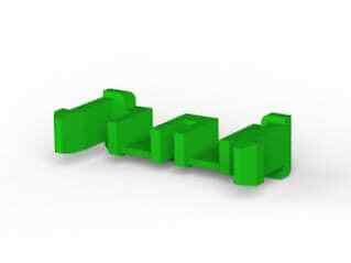 15Pcs 1376394-1  Headers & Wire Housings 5MM PWER KEY D/L PLATE GREEN