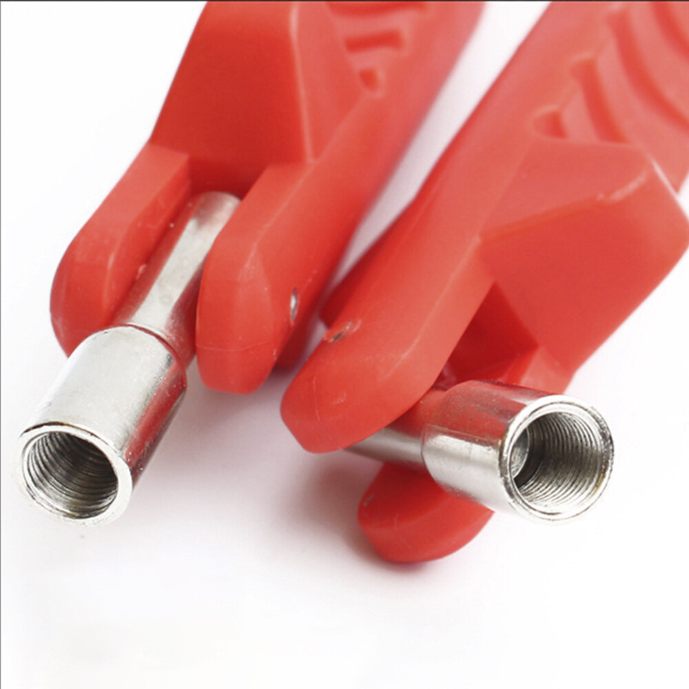 Red Tire Valve Puller For Leverage Against Wheel Rim Application Plastic&Metal