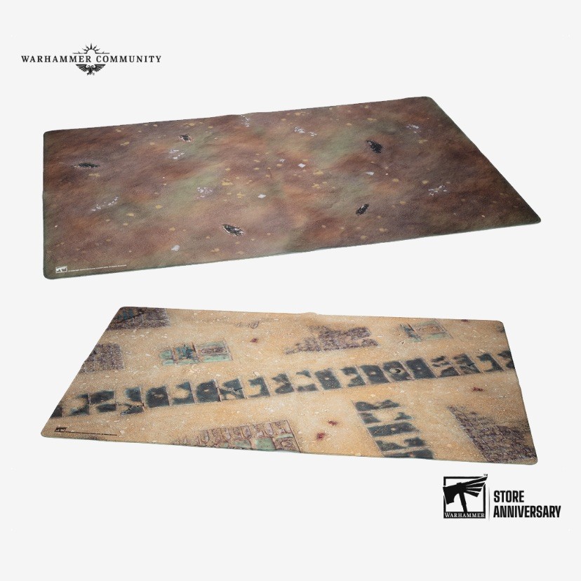 Games Workshop Warhammer Store Anniversary 2026 44”x30” neoprene gaming mat