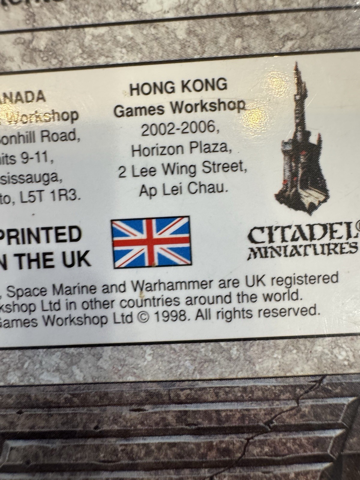 Warhammer 40k CODEX SPACE MARINES 1998