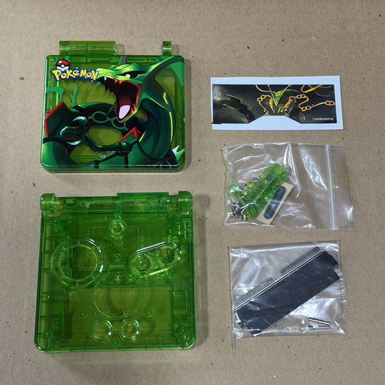 Nintendo Game Boy Advance SP Rayquaza UV Printed Shell Replacement