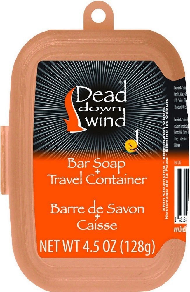 Dead Down Wind Unscented Scent Bar Soap With Plastic Travel Container - 12002