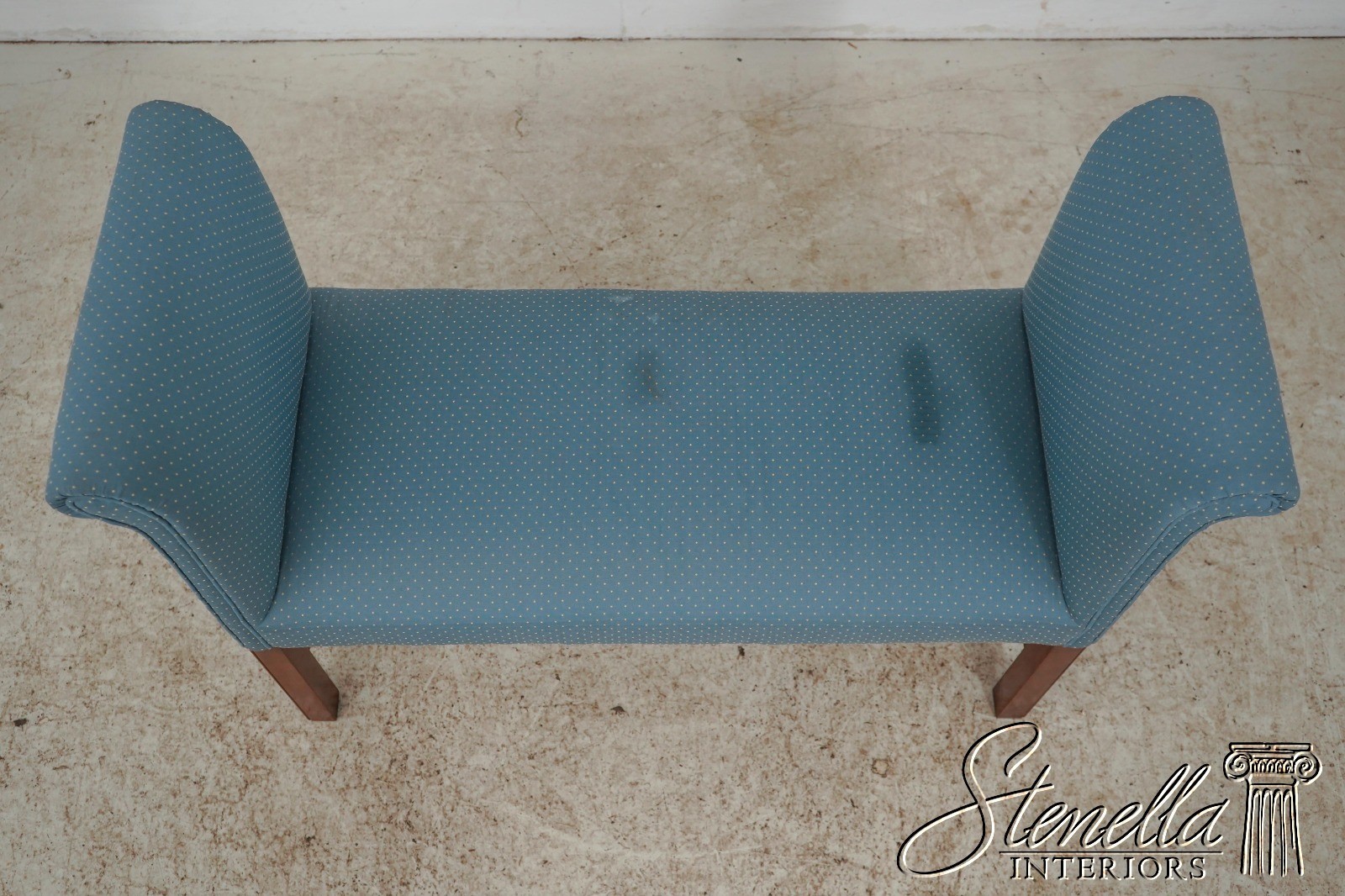 60736: Chippendale Style Solid Cherry Window Bench