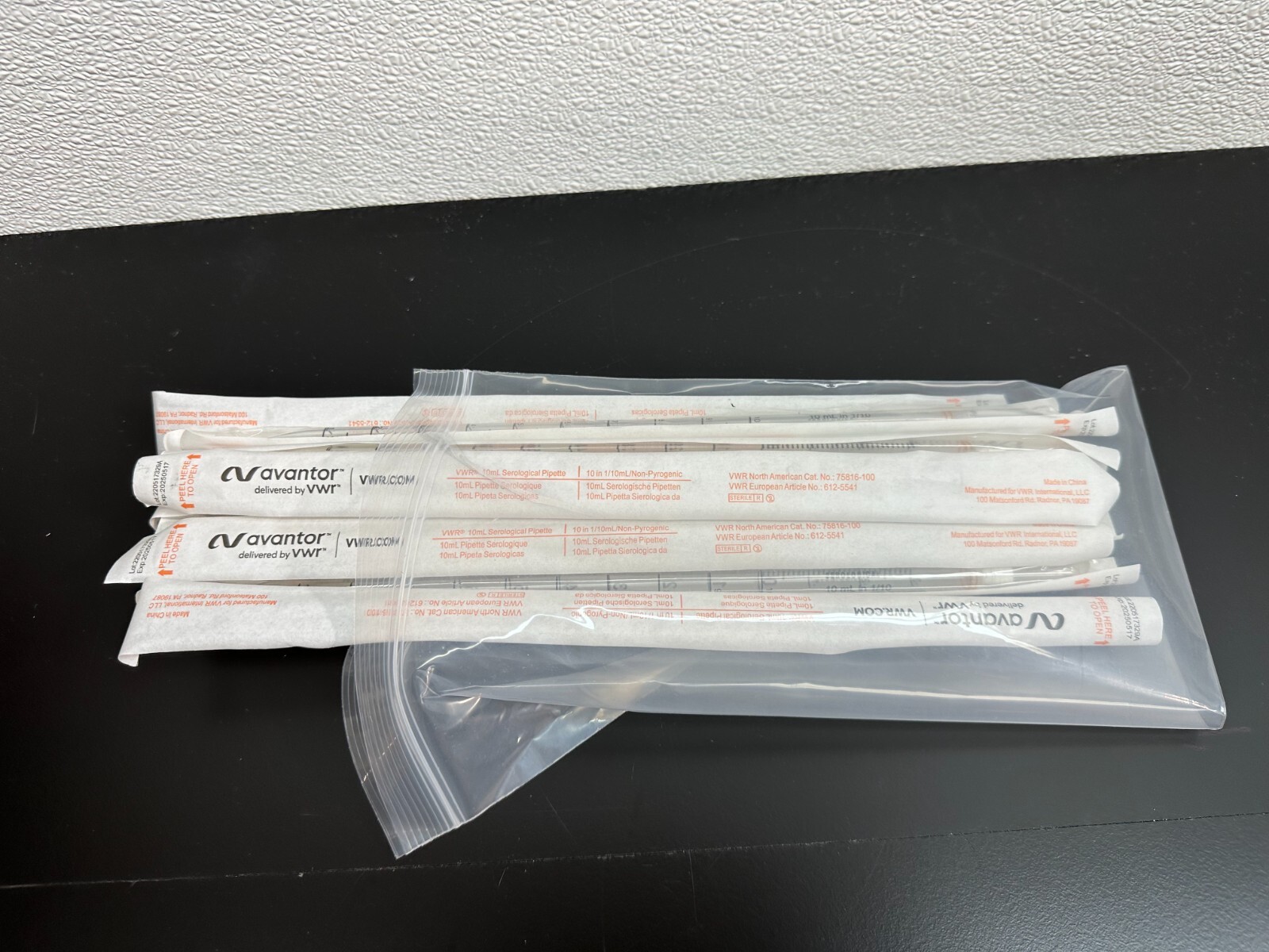 VWR Avantor 10ml Serological Pipettes Cat Np 75816-100