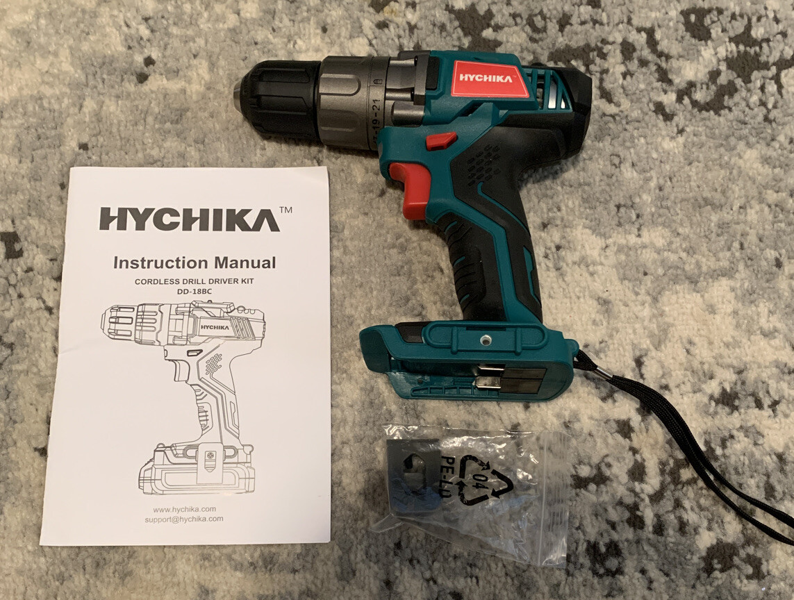 NEW - Hychika Cordless Drill Driver - DD-18BC - Drill Only, No Battery - “READ”