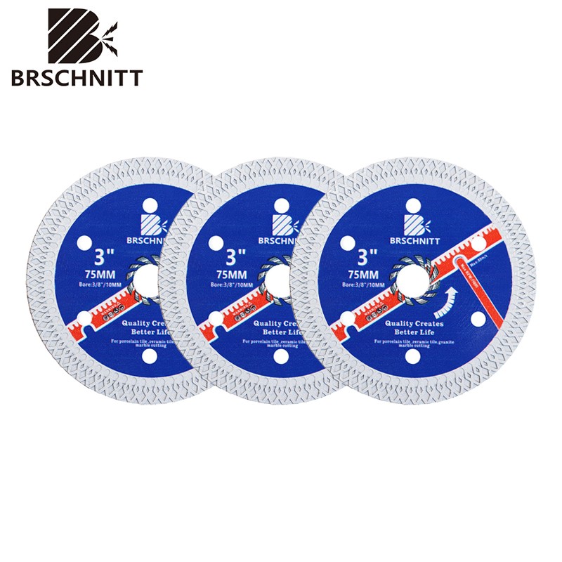 Diamond Blade 3''/75mm Tile Cutting Disc Wheel Porcelain Ceramic Marble Tile 3pc