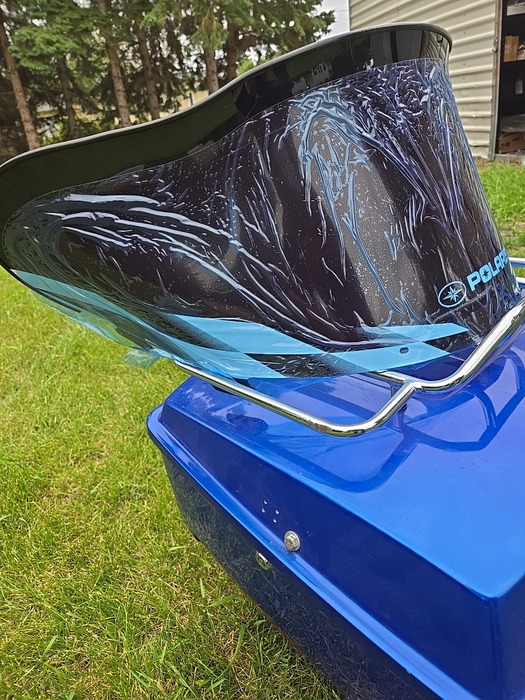 Polaris Nos Edge Windshield Low Black White Graphic 2873264 070 Xc Rmk Sks Pro X