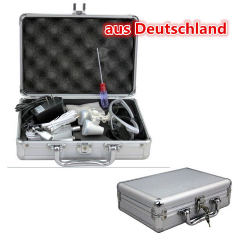Dental Medical Surgical Binocular Loupe Magnifier Glasses + LED Head Light