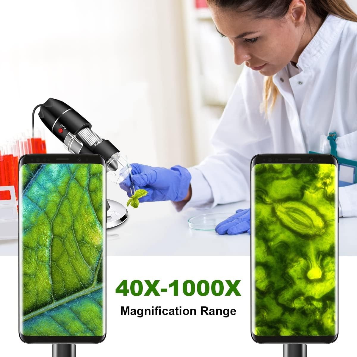 LED-Powered USB Microscope with Carrying Case – Explore the Microworld Anywhere