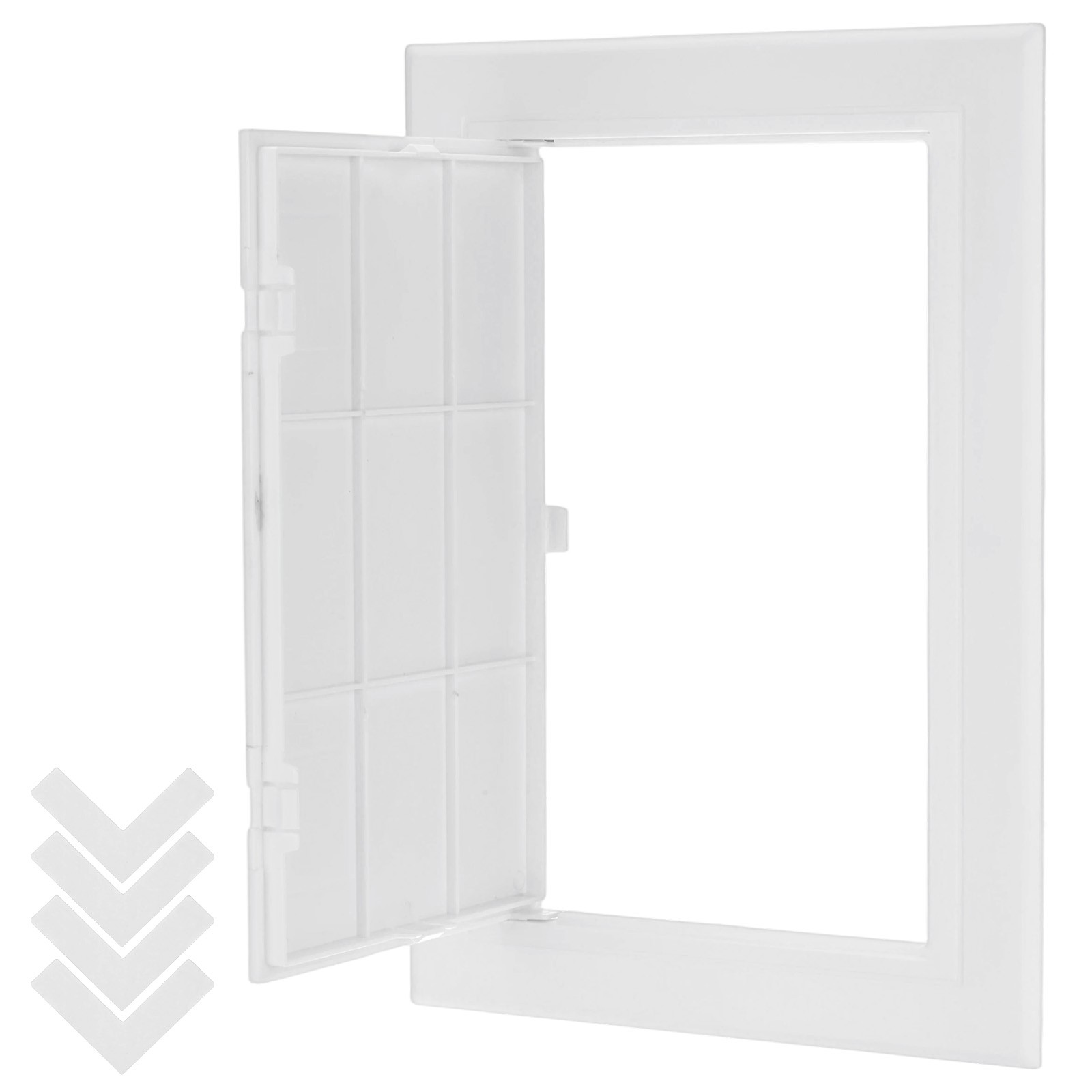 1-Pack Access Panel for Drywall, 5.7x9" Plastic Self Adhesive Cover [White]