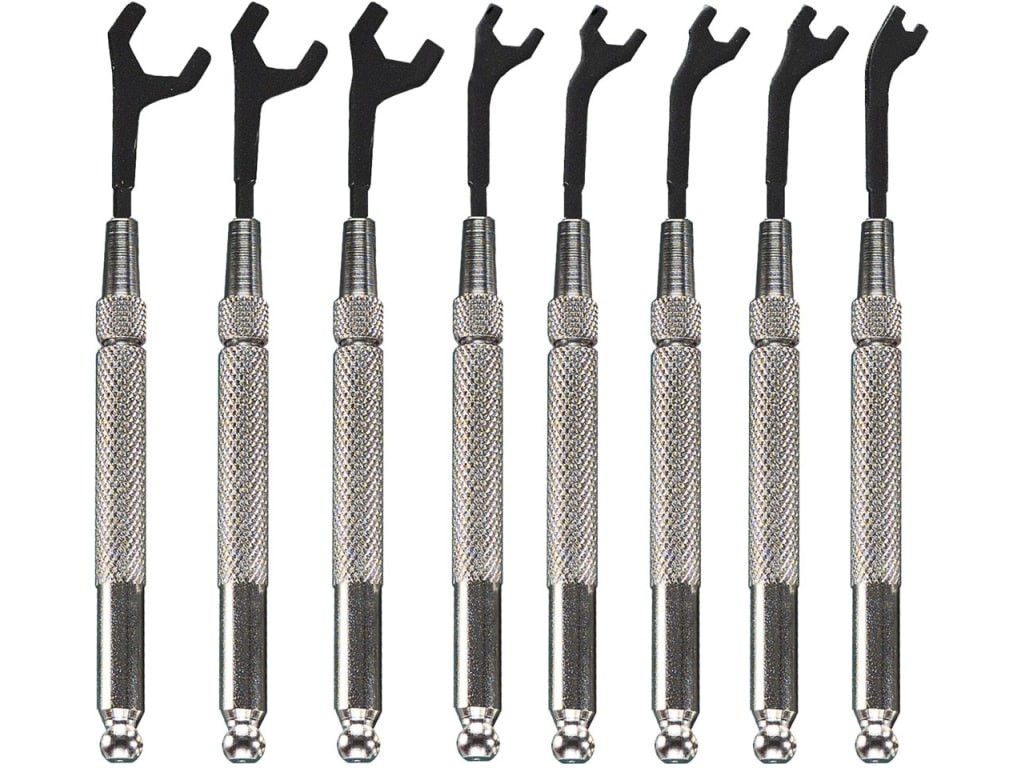 Moody 58-0151 - Offset Open End Wrench Set Interchangeable 8 Pc