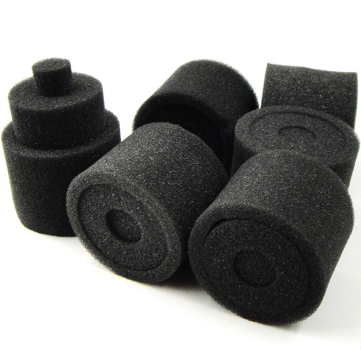 6pcs New 1/8 RC Nitro Engine Buggy Air Dust Filter External 1/8, Black
