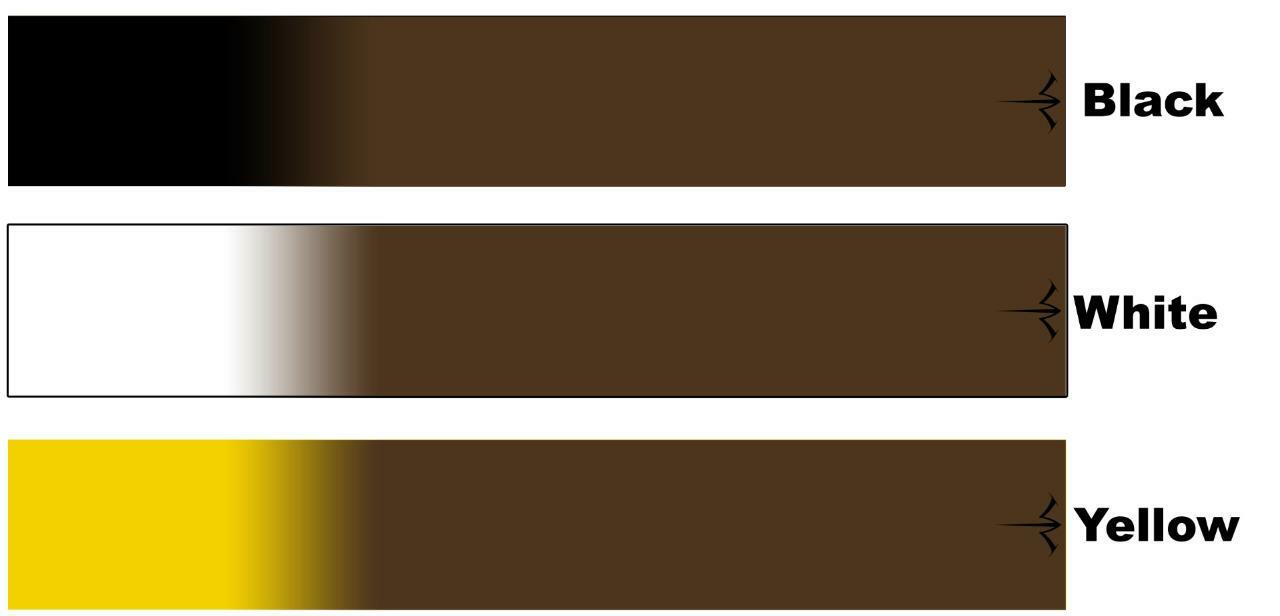 White Water Archery Brown Fade Solid 3 Arrow Wraps 15 Pc Pack Many Color Options