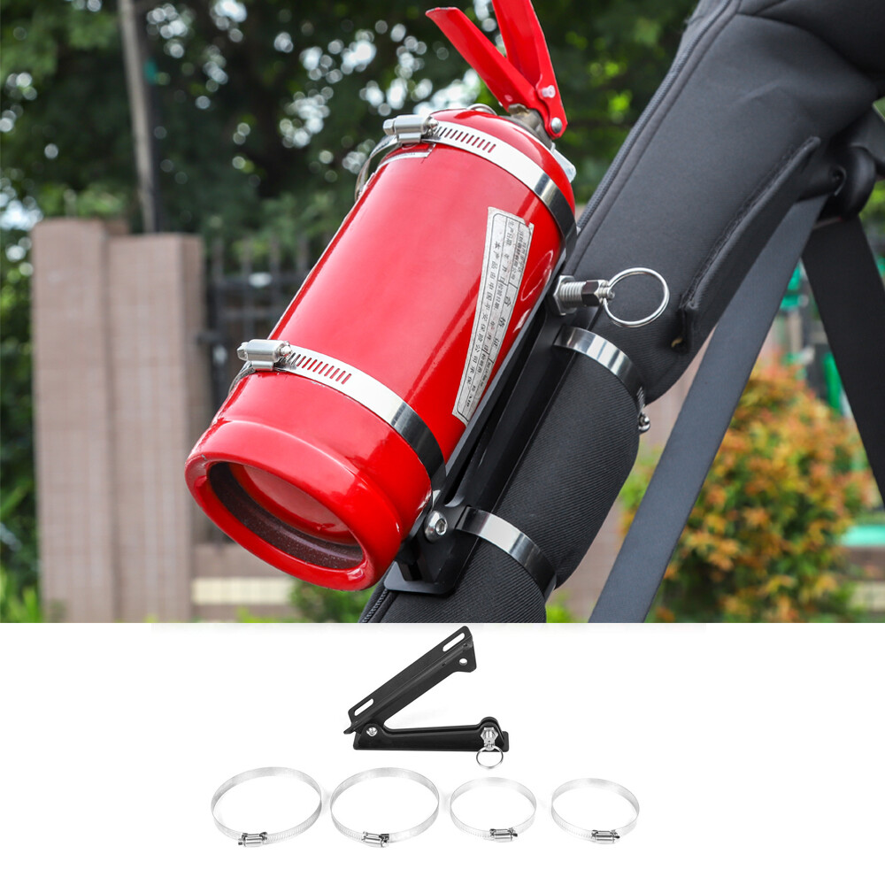 Fire Extinguisher Mount Adjustable Roll Bar Holder For Jeep Wrangler CJ TJ JK JL