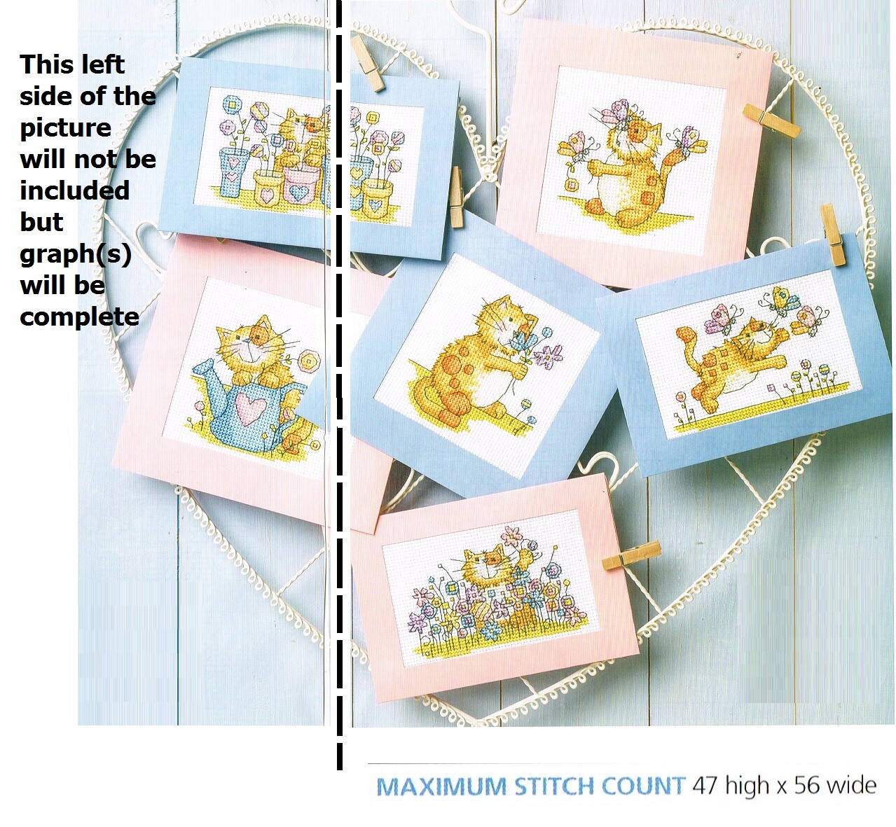 FAB FELINES  CARDS  CROSS STITCH  PATTERN ONLY -  HH  A