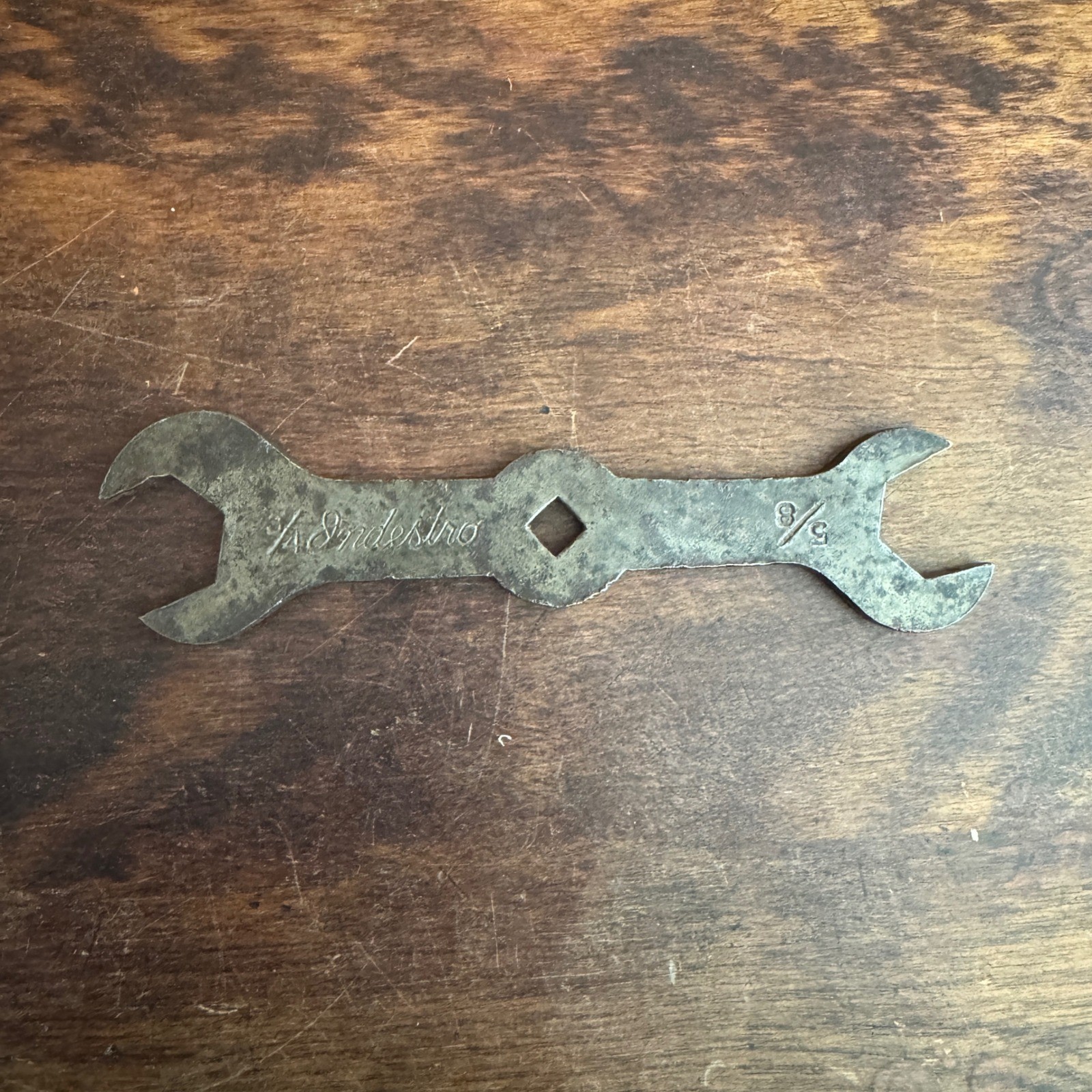 Vintage Indestro Wrench Multi Tool Cast Metal 3/4 5/8