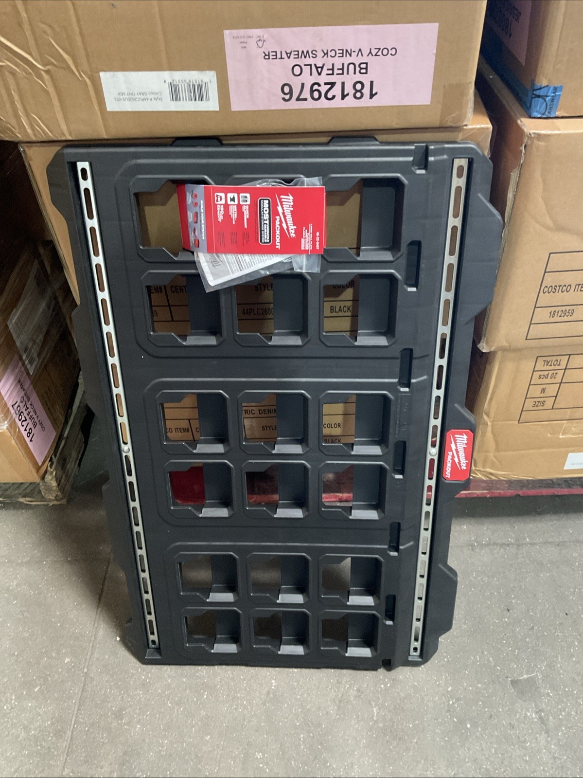 ⚡️Milwaukee 48-22-8497 PACKOUT Large Wall Plate w/ Metal Mounting Tracks