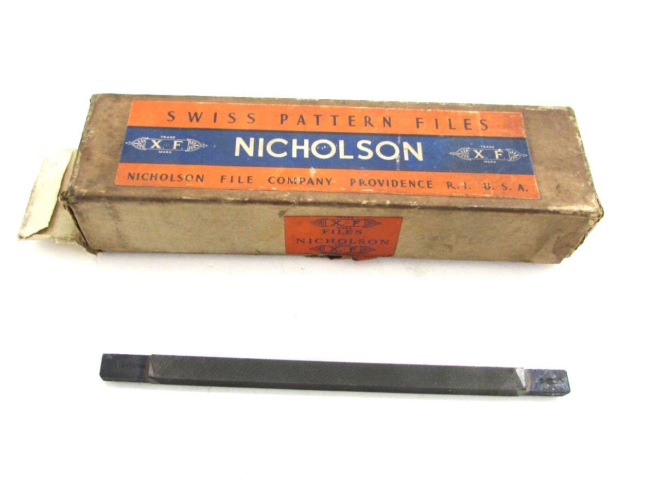 LOT OF 4 NICHOLSON 6" FILE, PAR MACH CUT 3, STYLE 29, FLAT SWISS PATTERN
