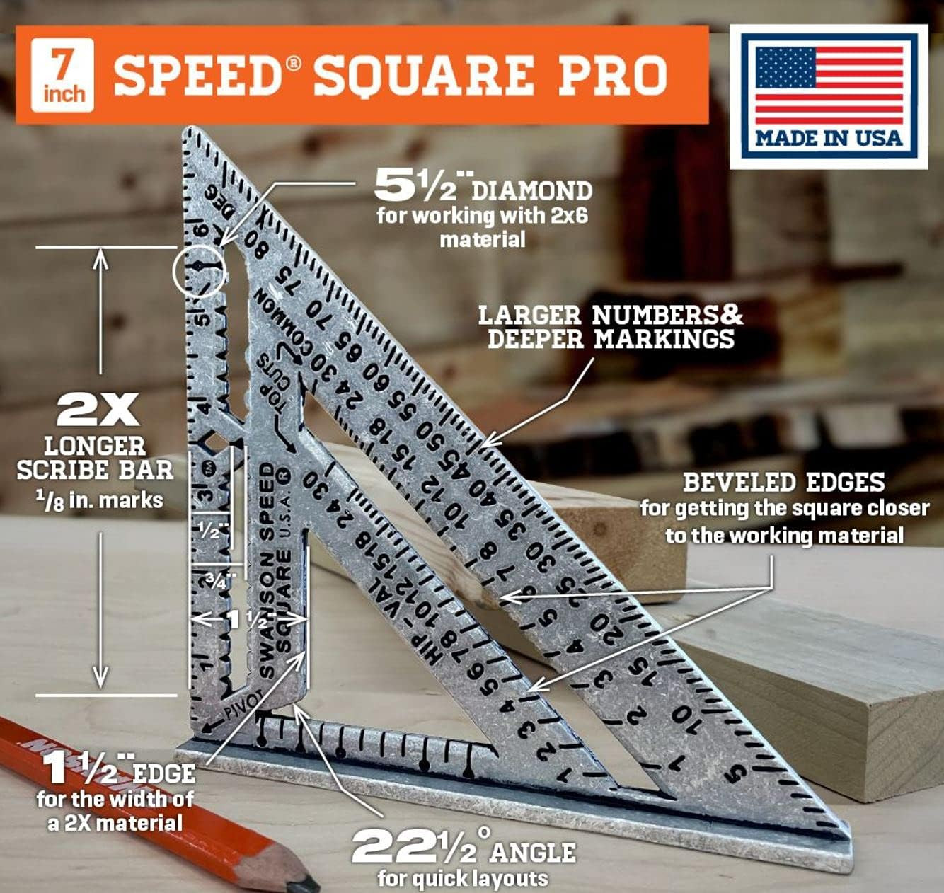 Swanson Speed Square Pro 7"